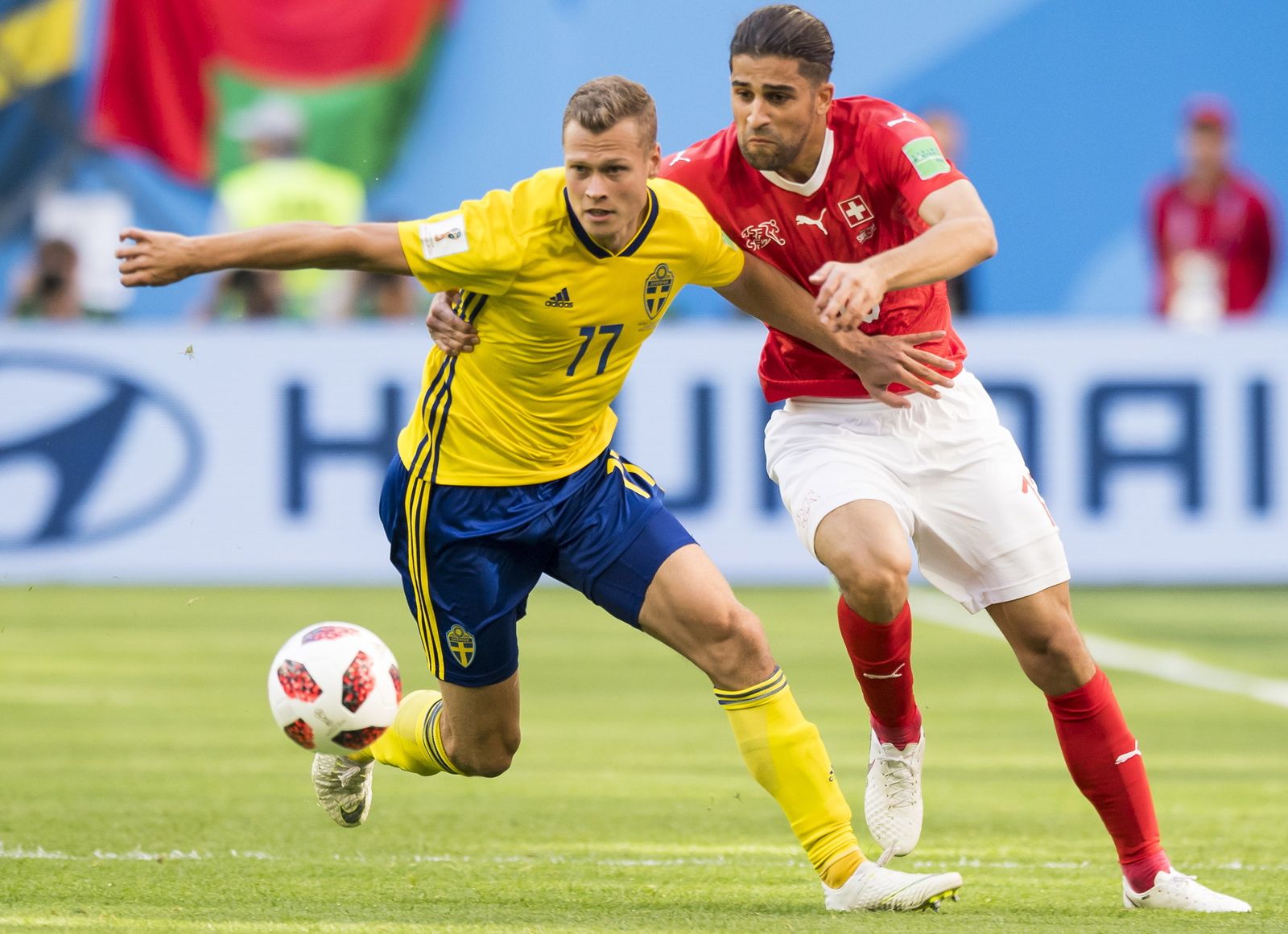 Las imágenes del Suecia-Suiza