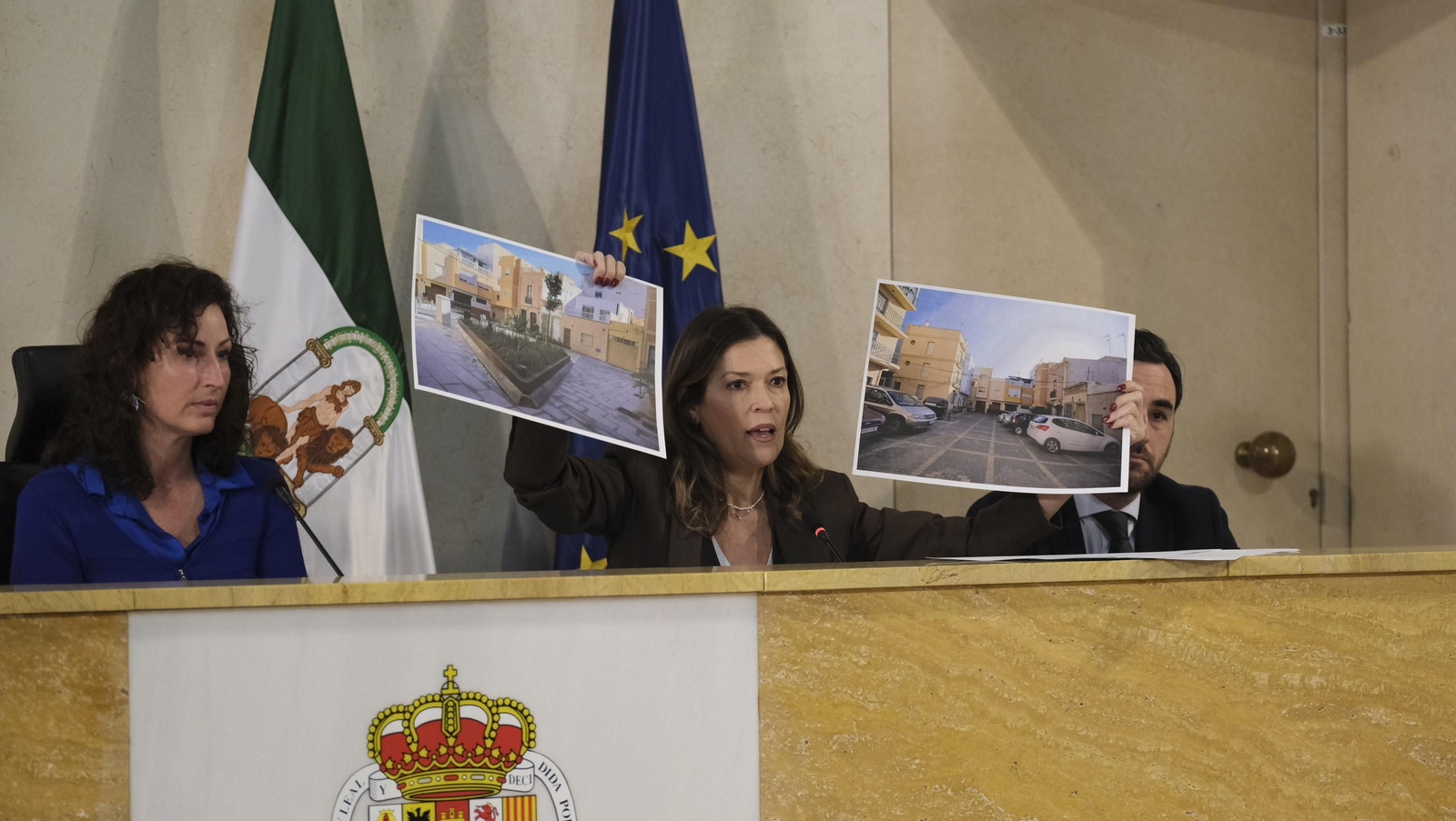Imágenes del Pleno del Ayuntamiento de Almería sobre el estado de la Ciudad