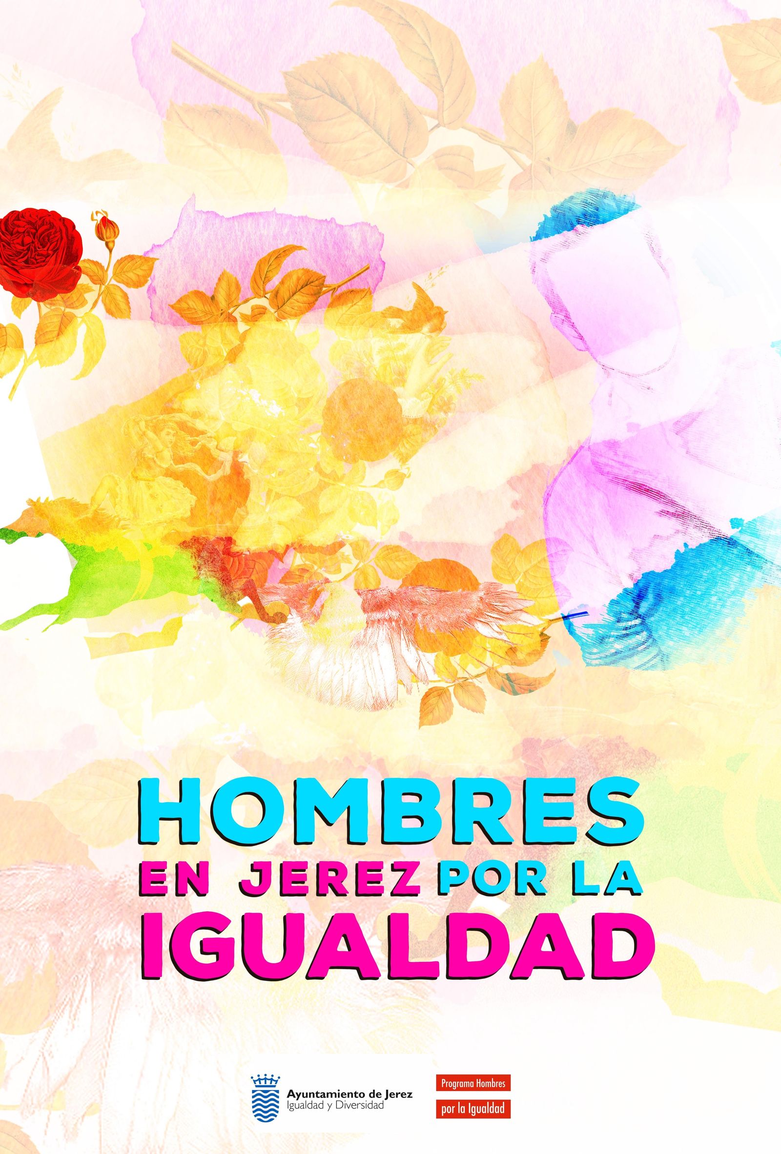 Cartel Hombres en Jerez por la Igualdad.