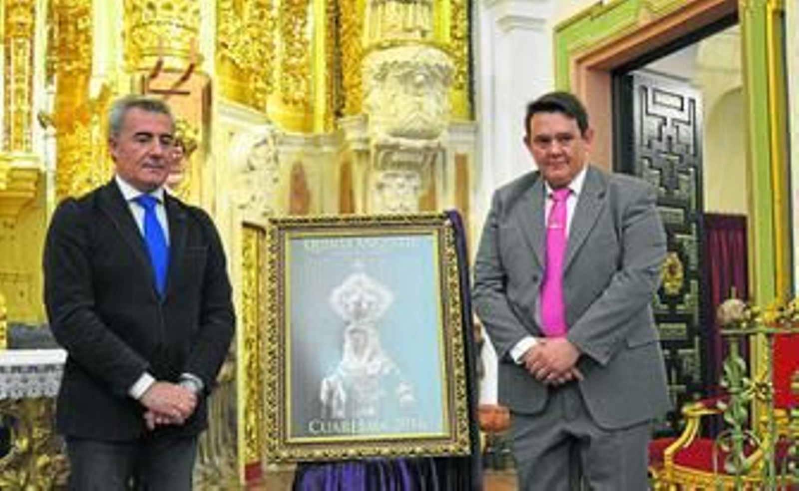 Un momento de la presentación del cartel cuaresmal de la Quinta Angustia.