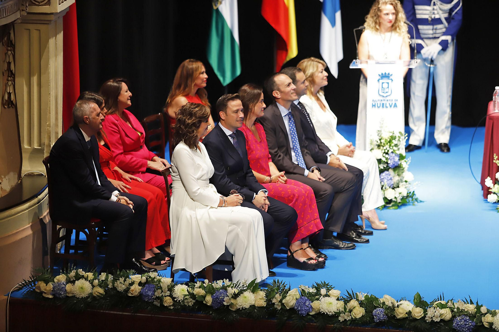 Imágenes de la toma de posesión de Pilar Miranda como alcaldesa de Huelva