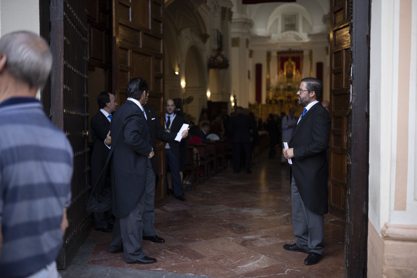 Imágenes de la procesión de la Virgen de la Cinta por el centro de la ciudad