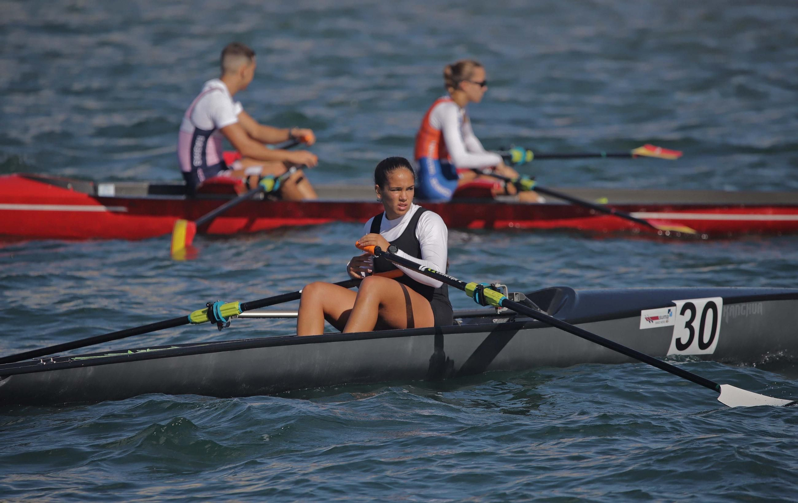 Las fotos de la jornada final de la Copa de la Juventud Europea de remo beach sprint de La Línea