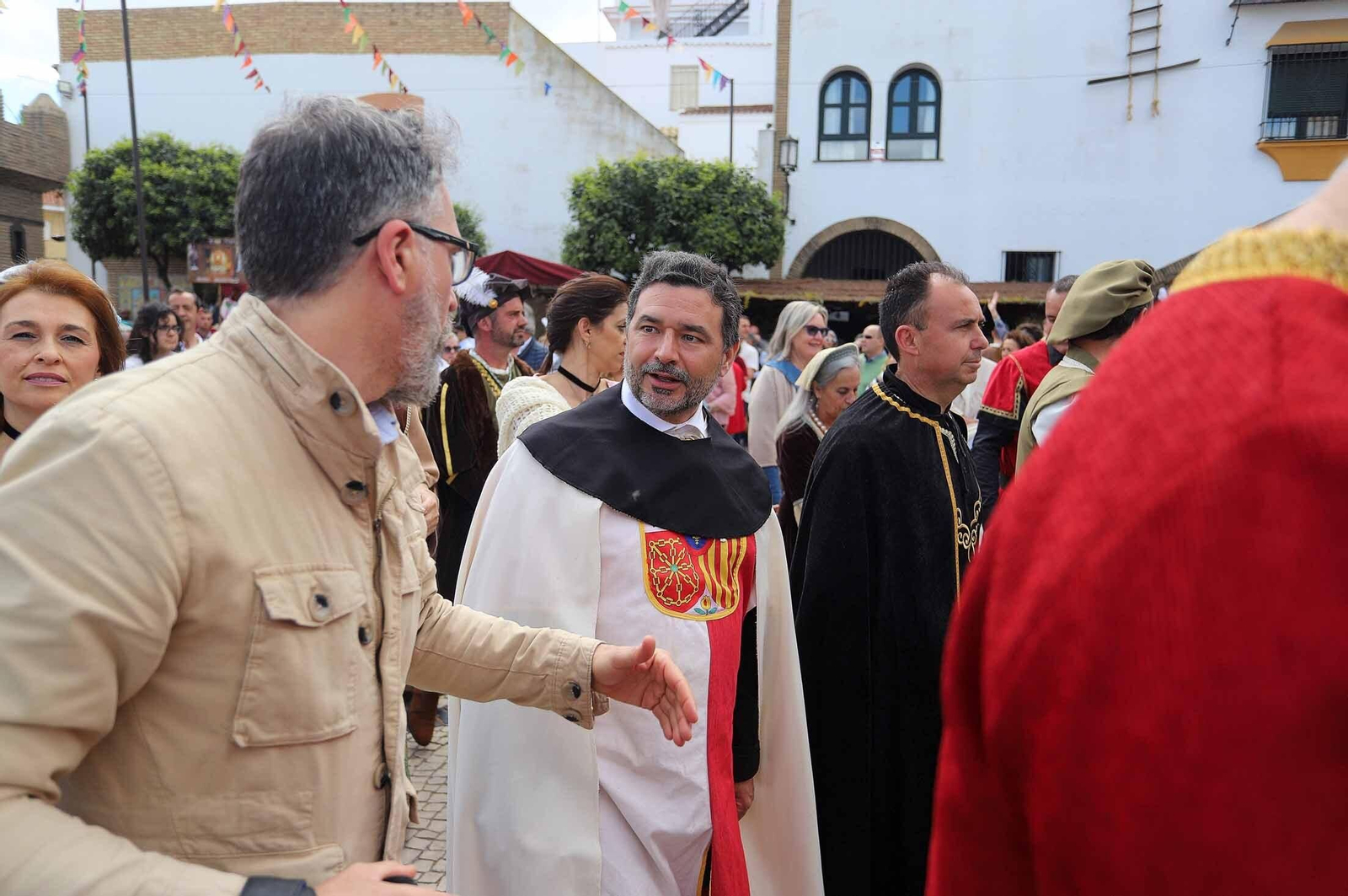 Imágenes del gran ambiente en la Feria Medieval de Palos de la Frontera, Huelva
