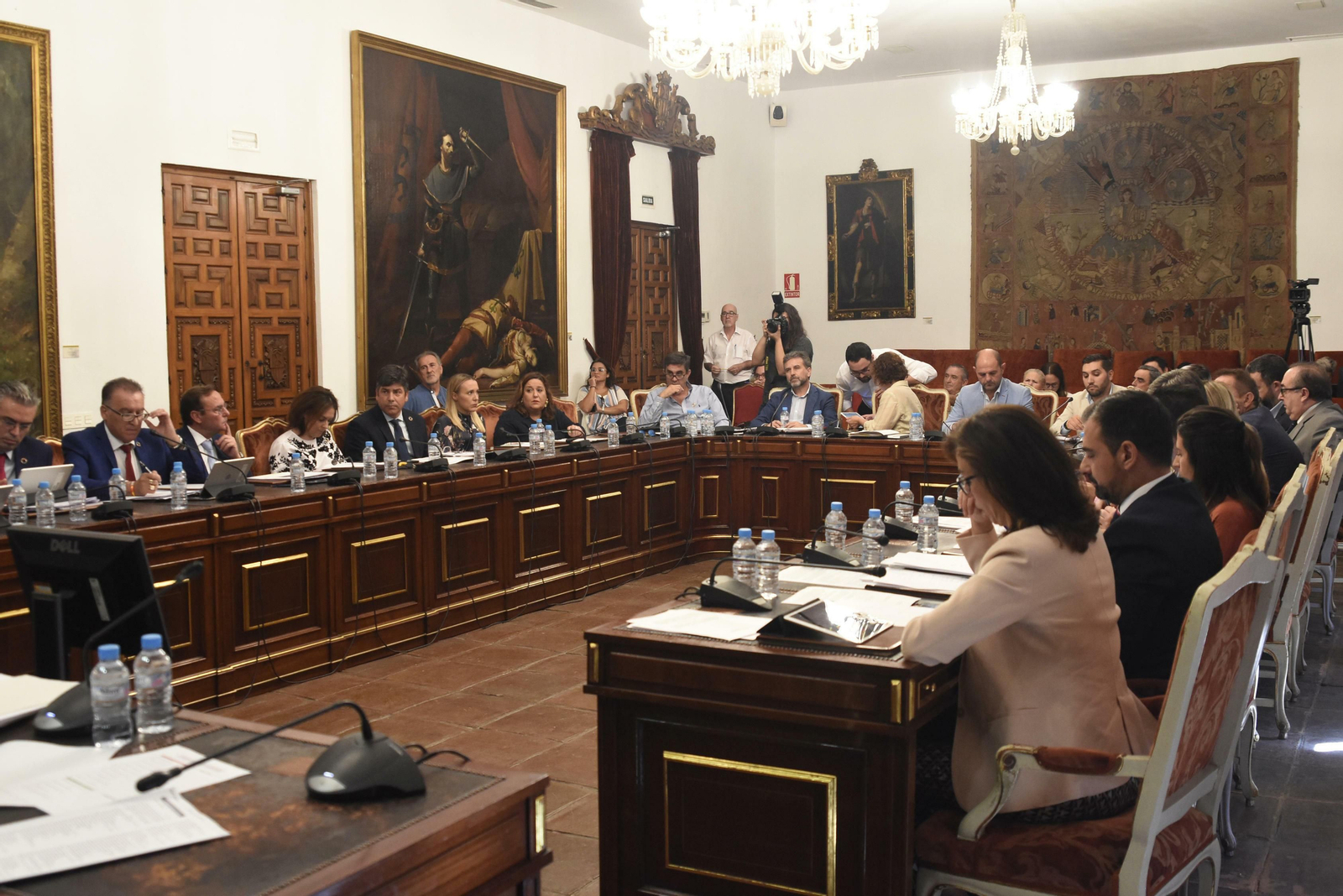 La corporación provincial, durante el Pleno de septiembre.