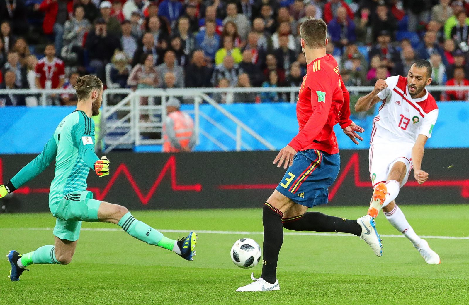 Las imágenes del España-Marruecos