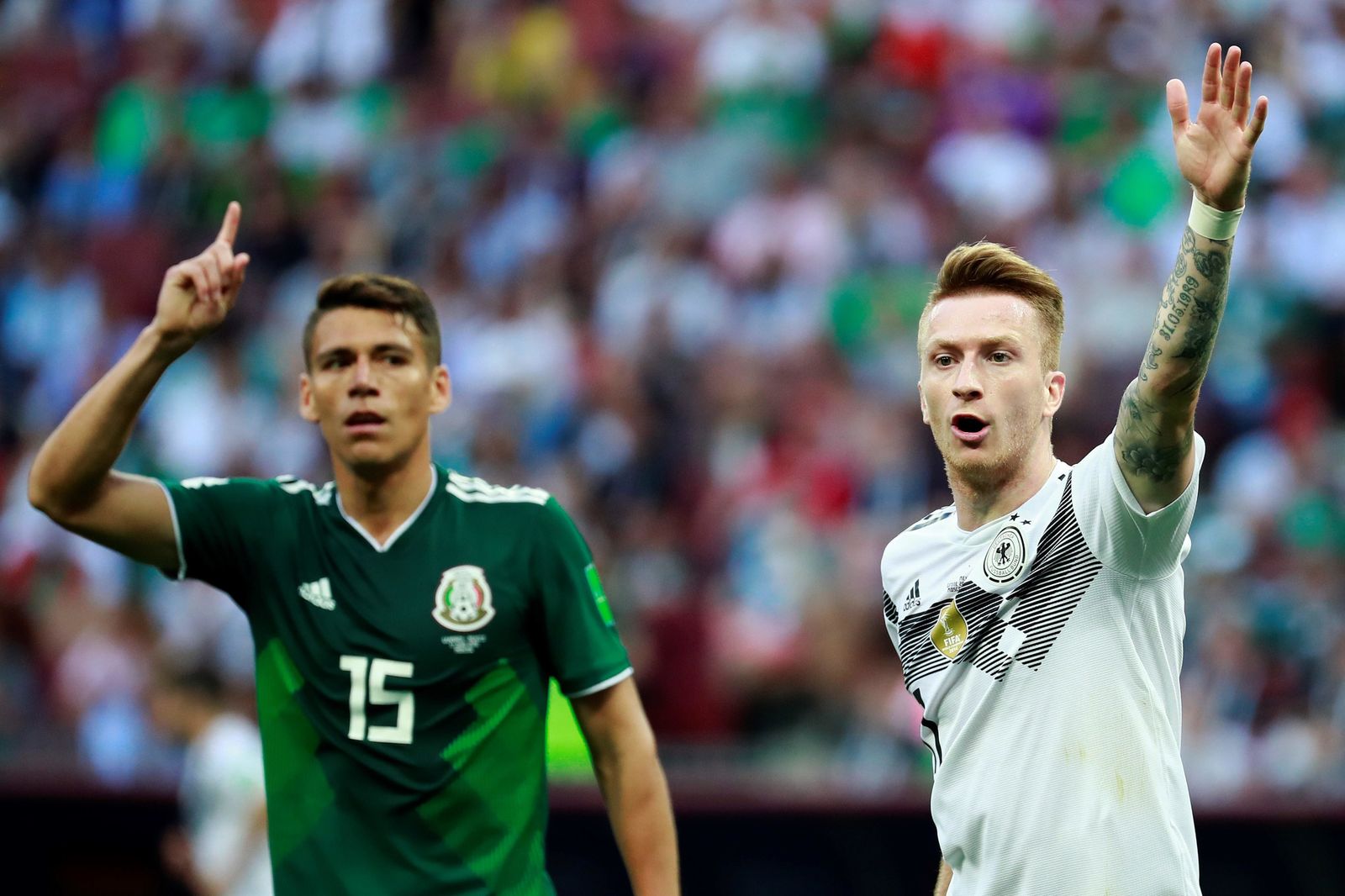 Las imágenes del Alemania-México