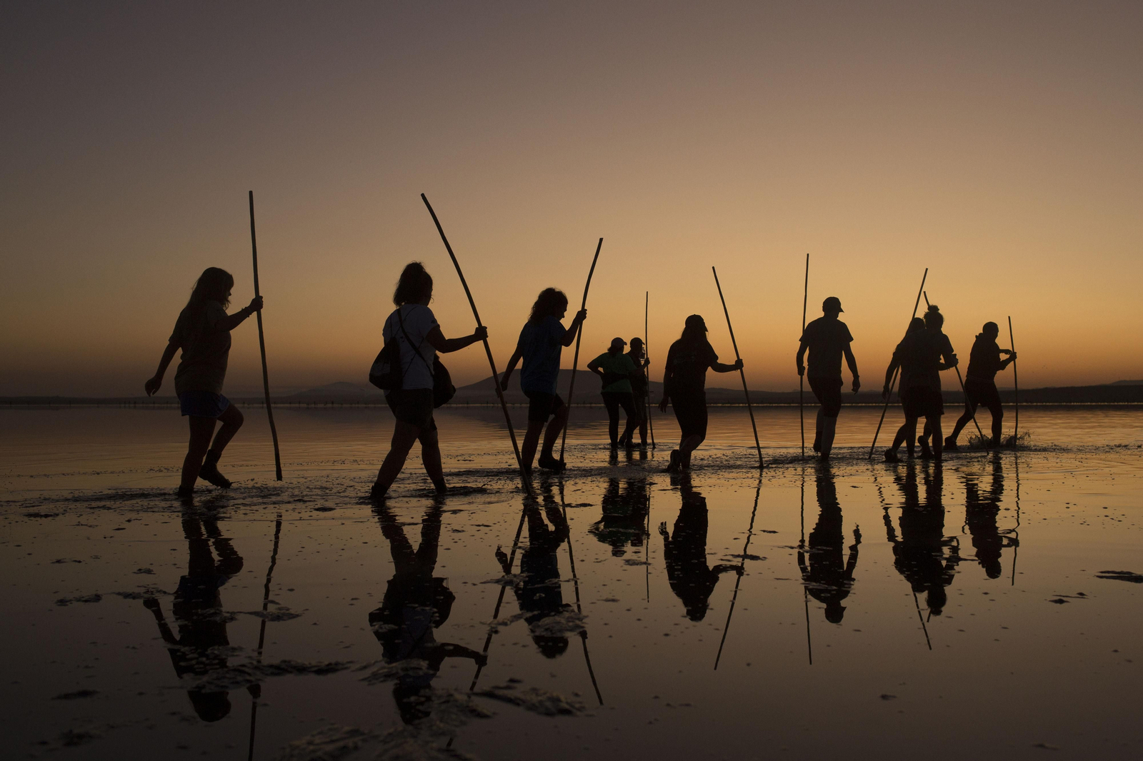 Amanecer flamenco en Fuente de Piedra