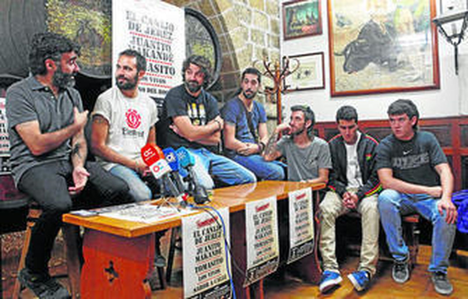 Miguel Rodríguez de La Silla Verde, junto a El Canijo de Jerez, David Mendoza de Los Vivos y Sabor a Calle.