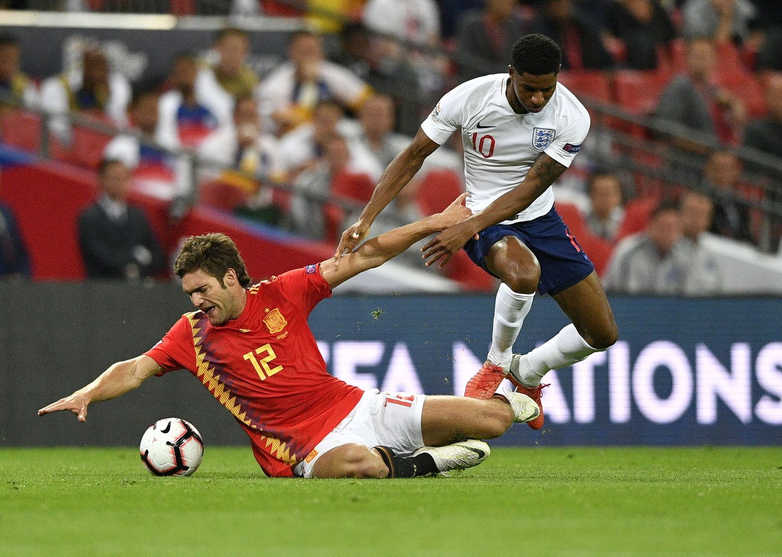 Las imágenes del Inglaterra-España