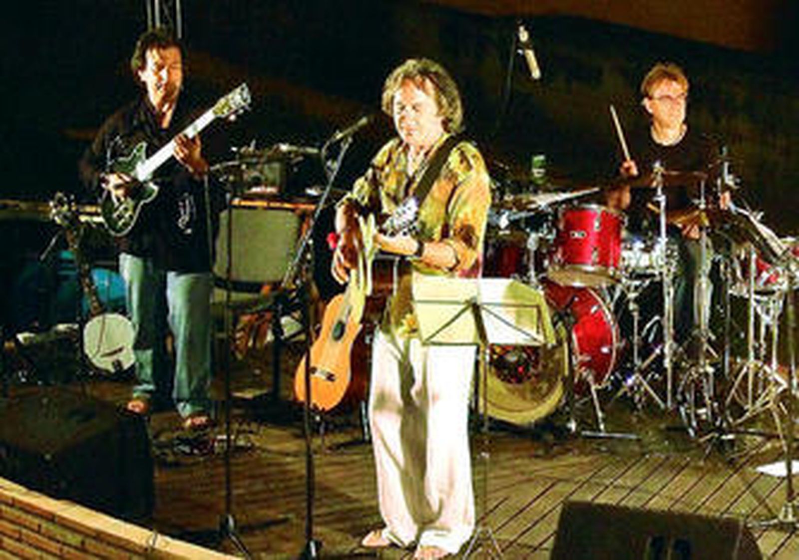 El grupo Papa Mundi, durante su último concierto en el Botánico.