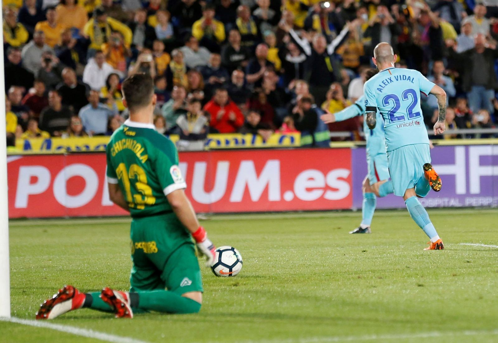 El Las Palmas-Barcelona, en imágenes