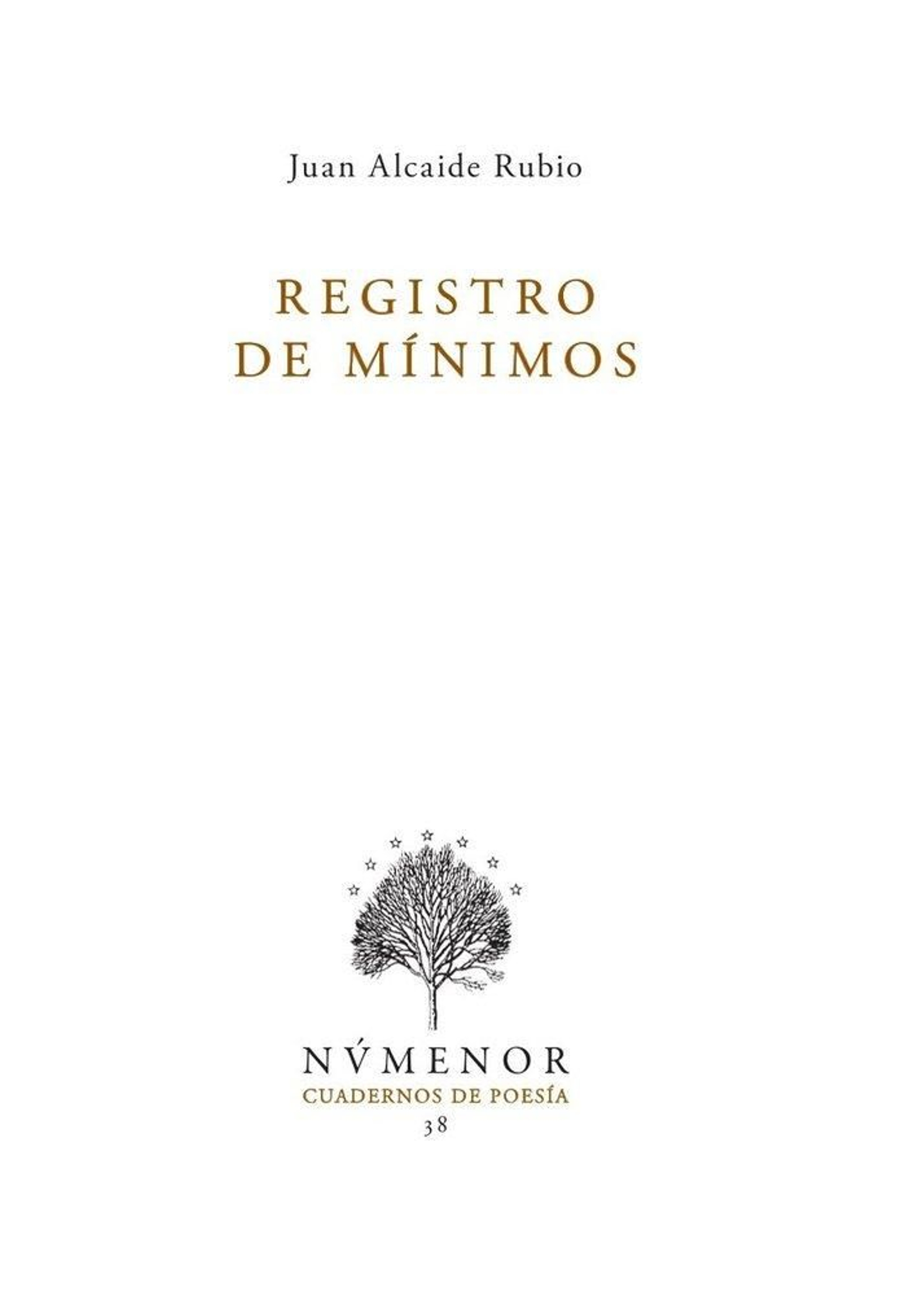 'Registro de mínimos, de Juan Alcaide Rubio.