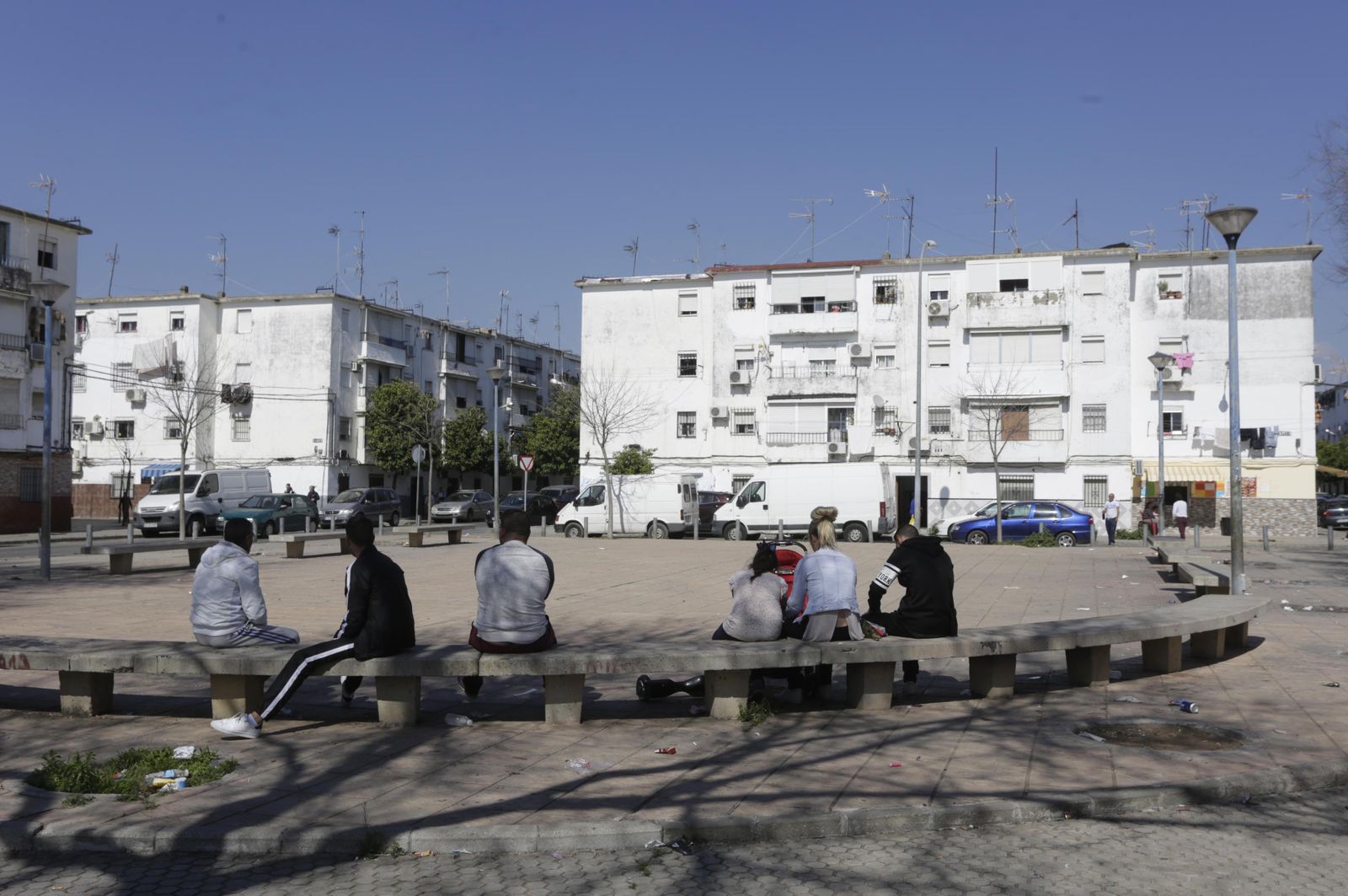 La explanada en la que ocurrieron los hechos.