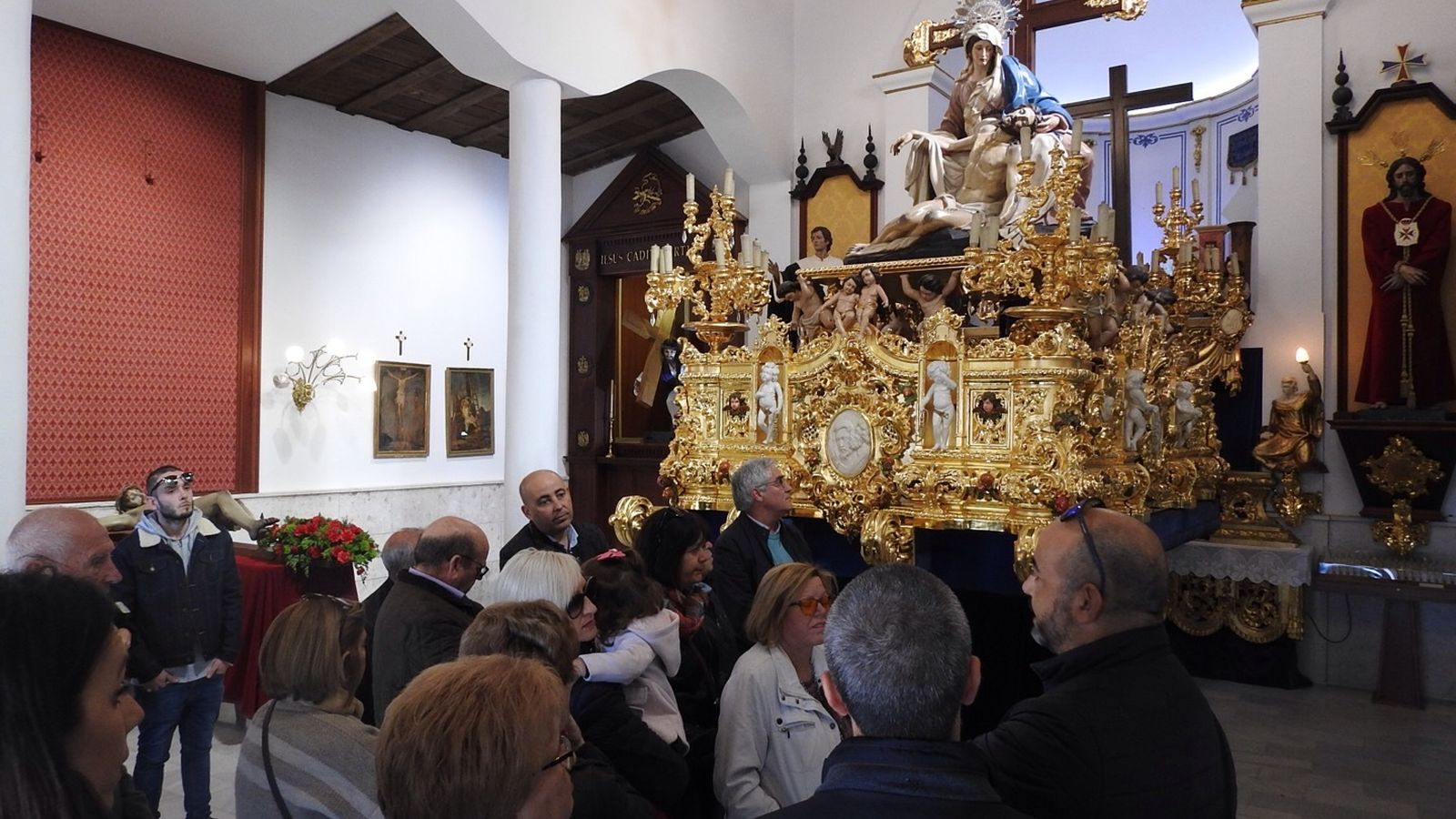 Un momento de la visita en el Paso Blanco.