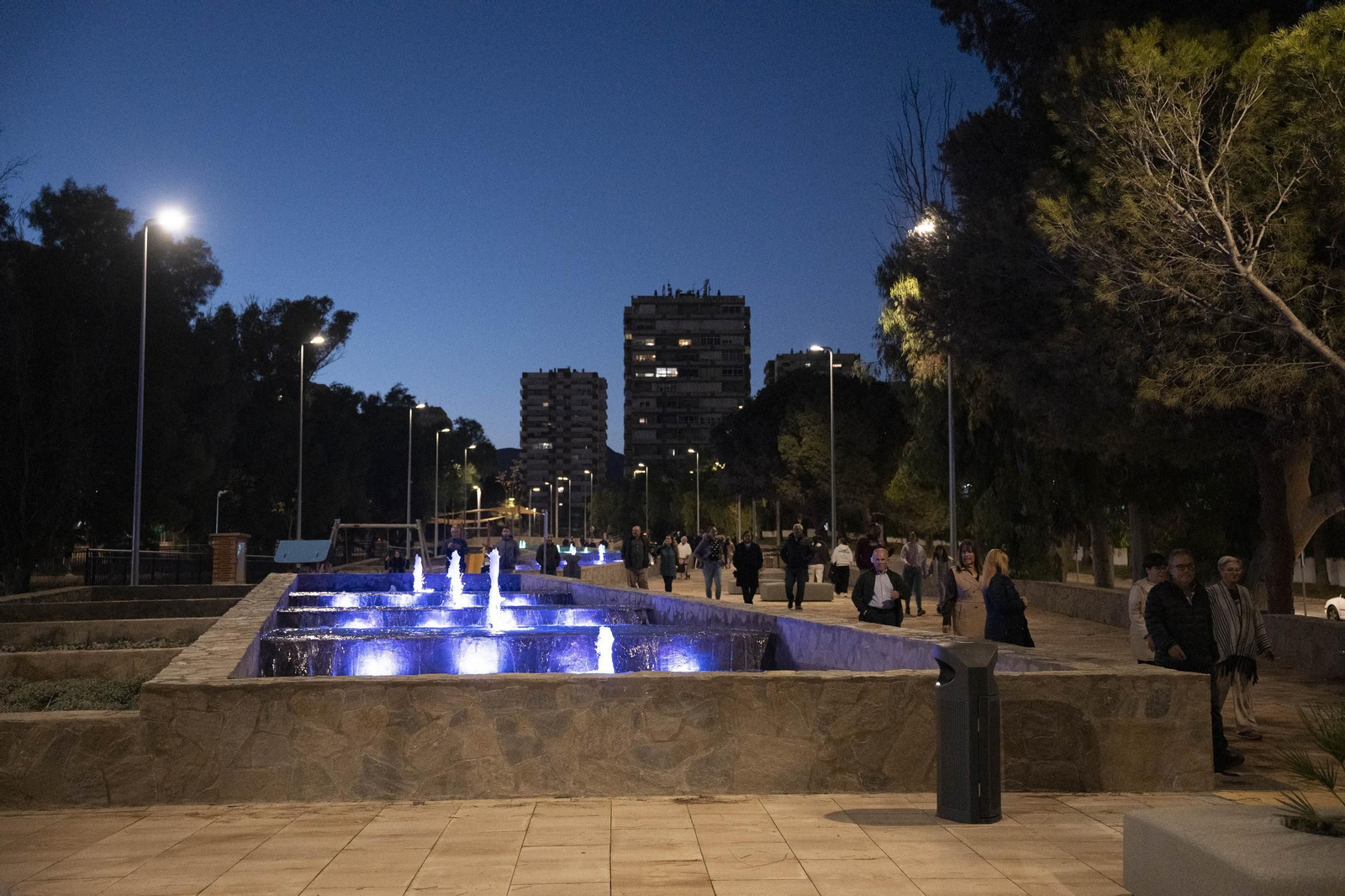 Las imágenes de la inauguración de la primera fase de la adecuación de la Rambla San Antonio de Aguadulce
