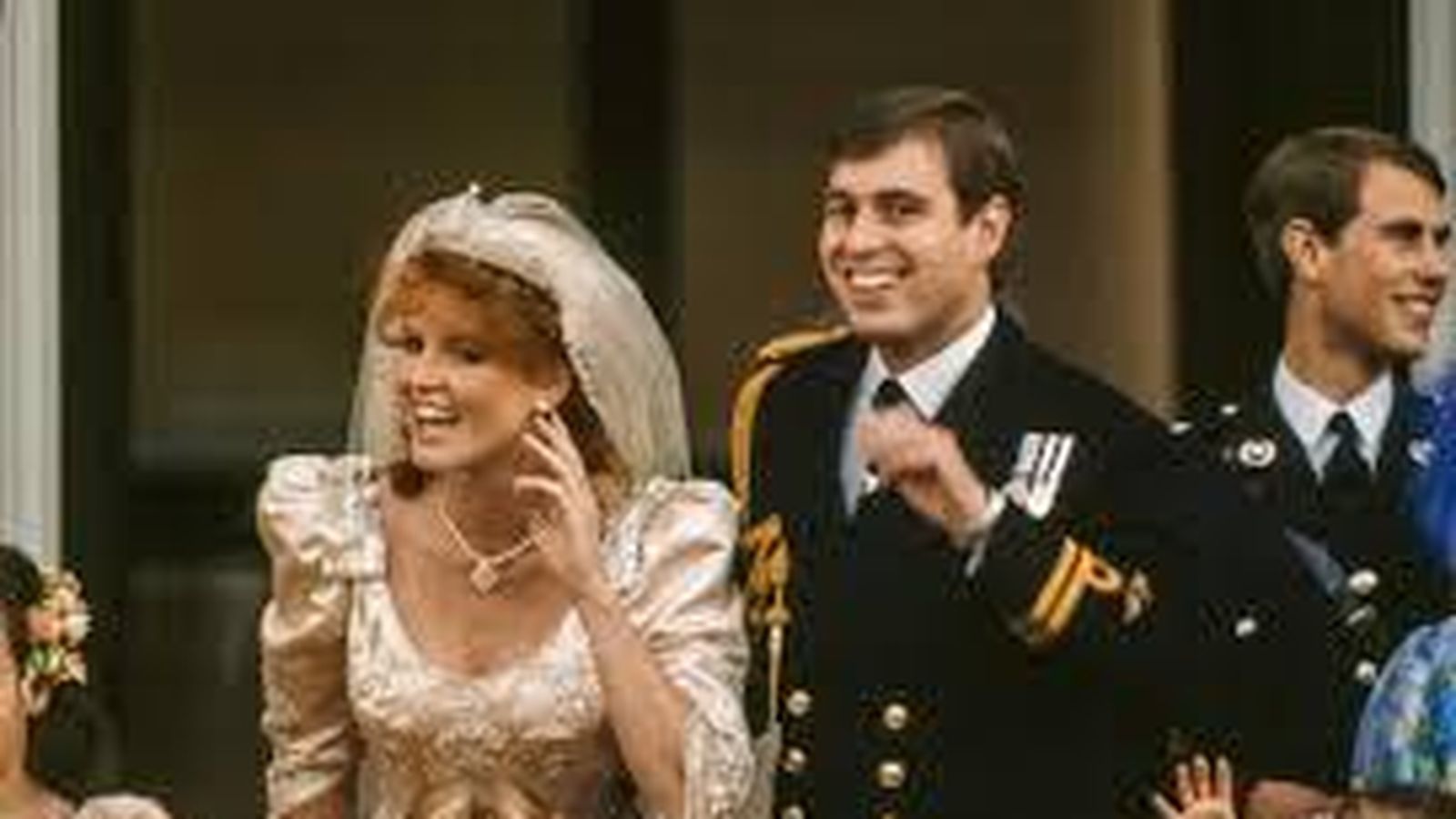 Los duques de York, en su boda.