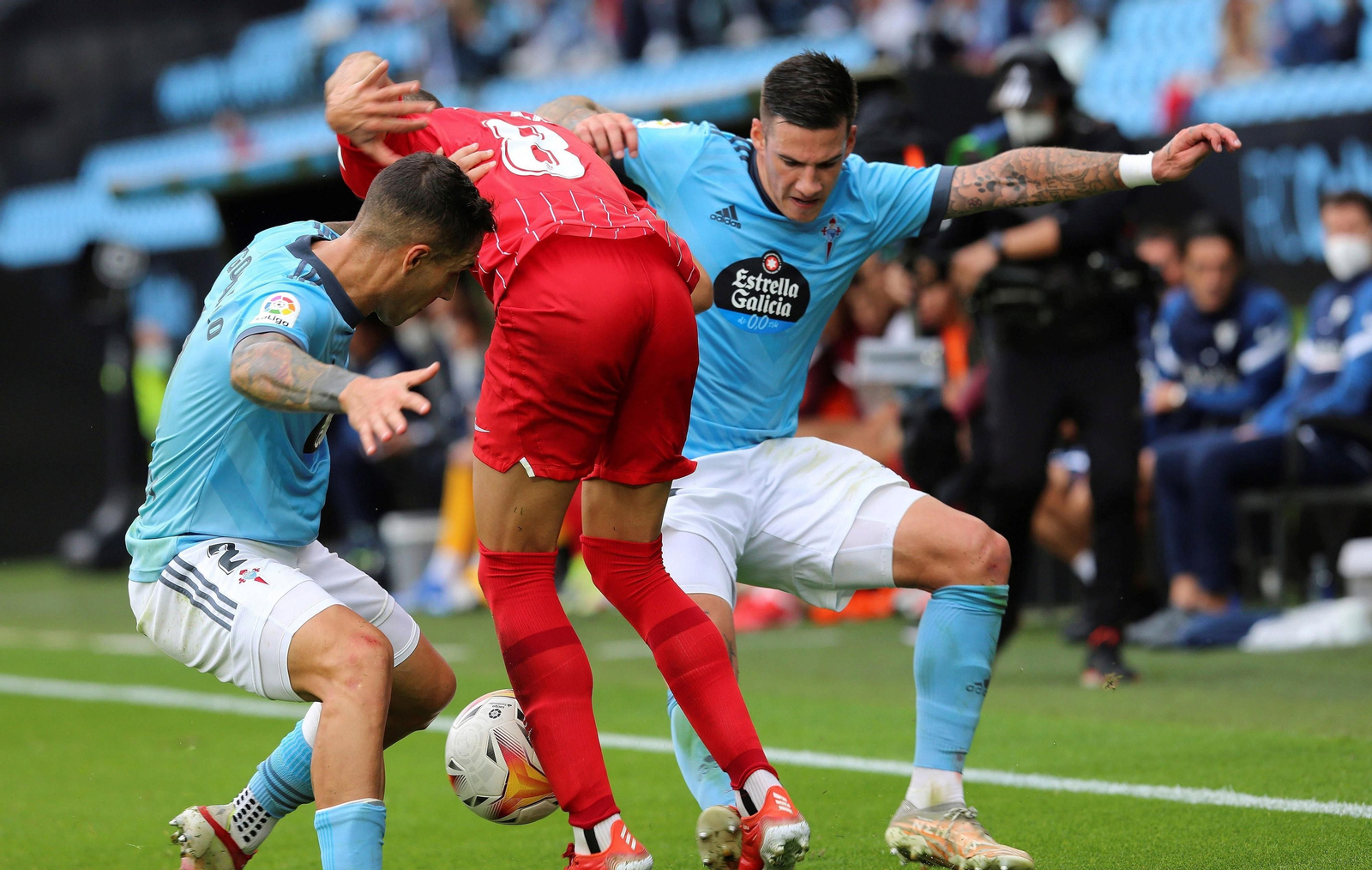 Las imágenes del Celta-Sevilla