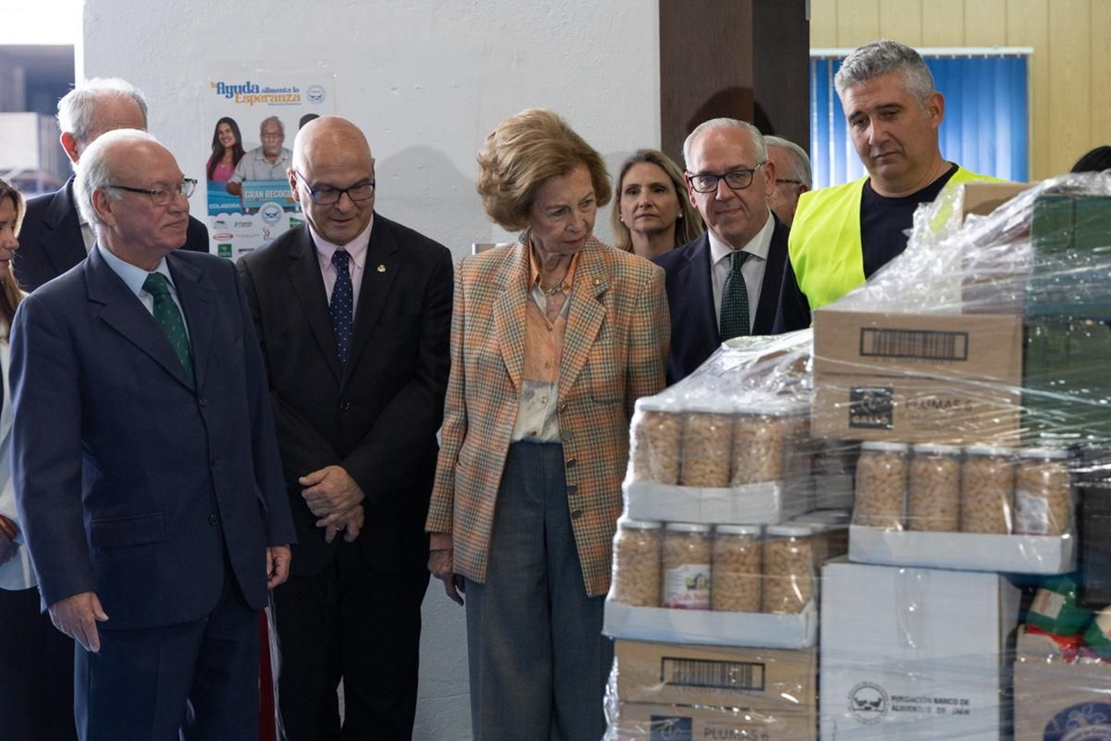 Visita de la Reina Sofía a las instalaciones del Banco de España, en imágenes