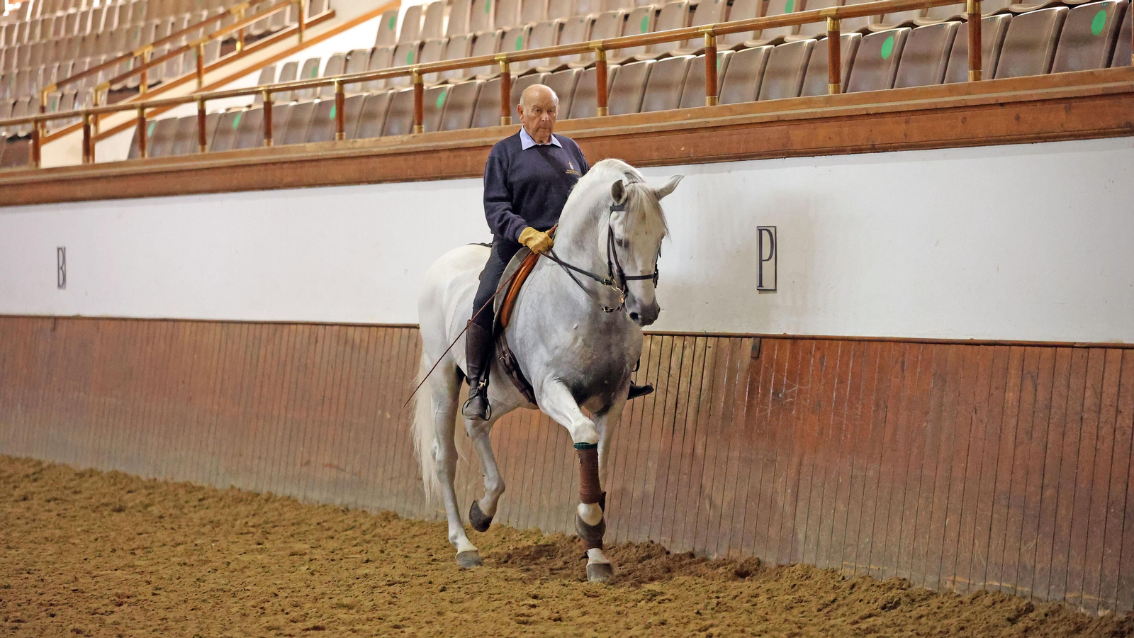 Álvaro Domecq, en días pasados en la Real Escuela.