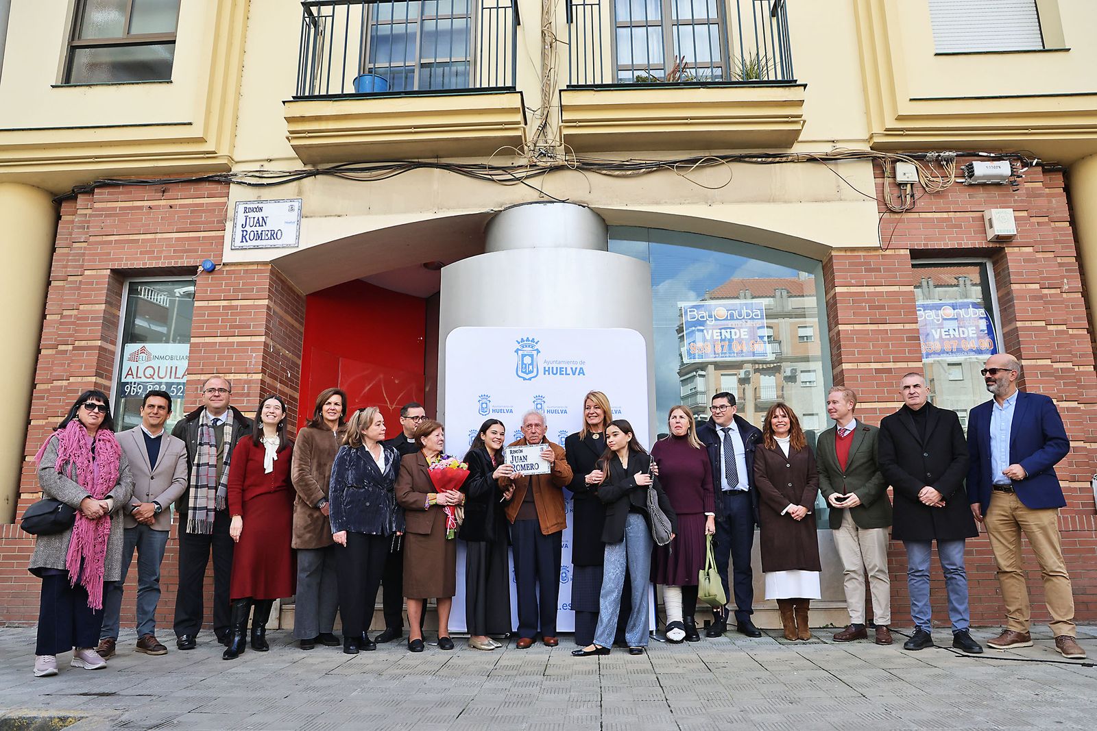 Las fotografías de la rotulación del Rincón de Juan Romero