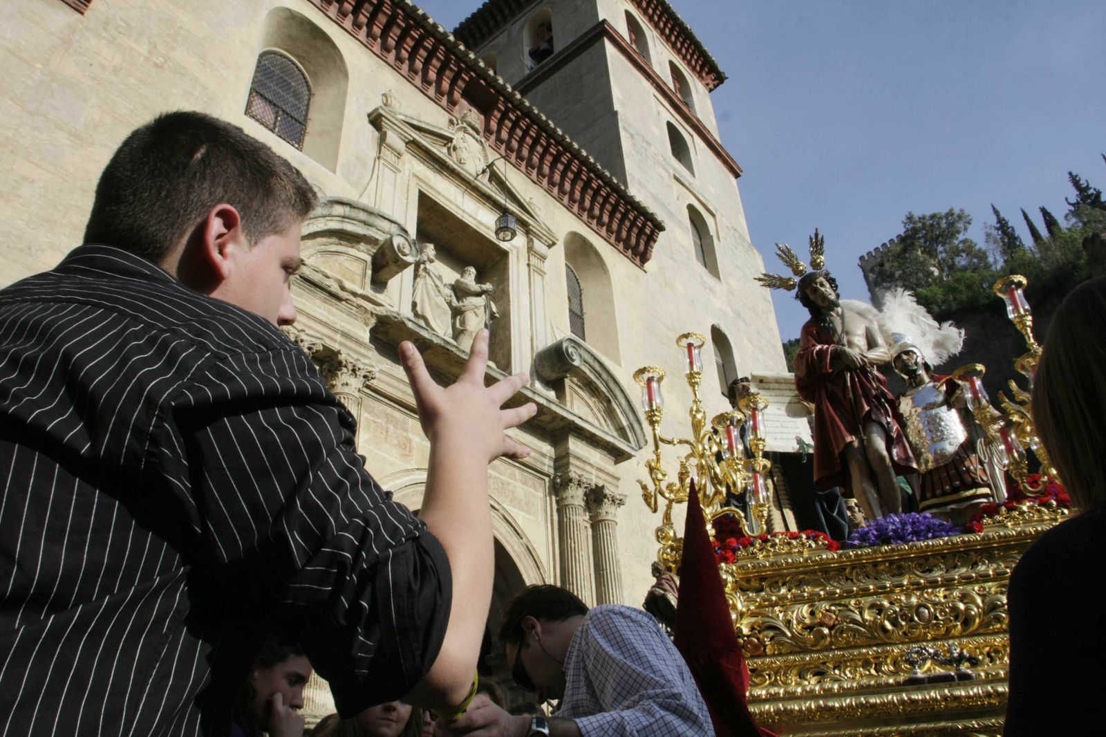 Saeta al paso de Jesús de la Sentencia, en una imagen de archivo.
