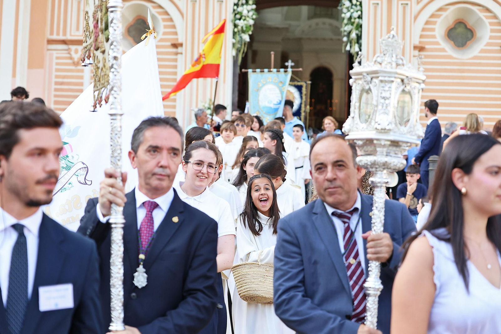 Imágenes de la procesión del Corpus Christi por las calles de Huelva
