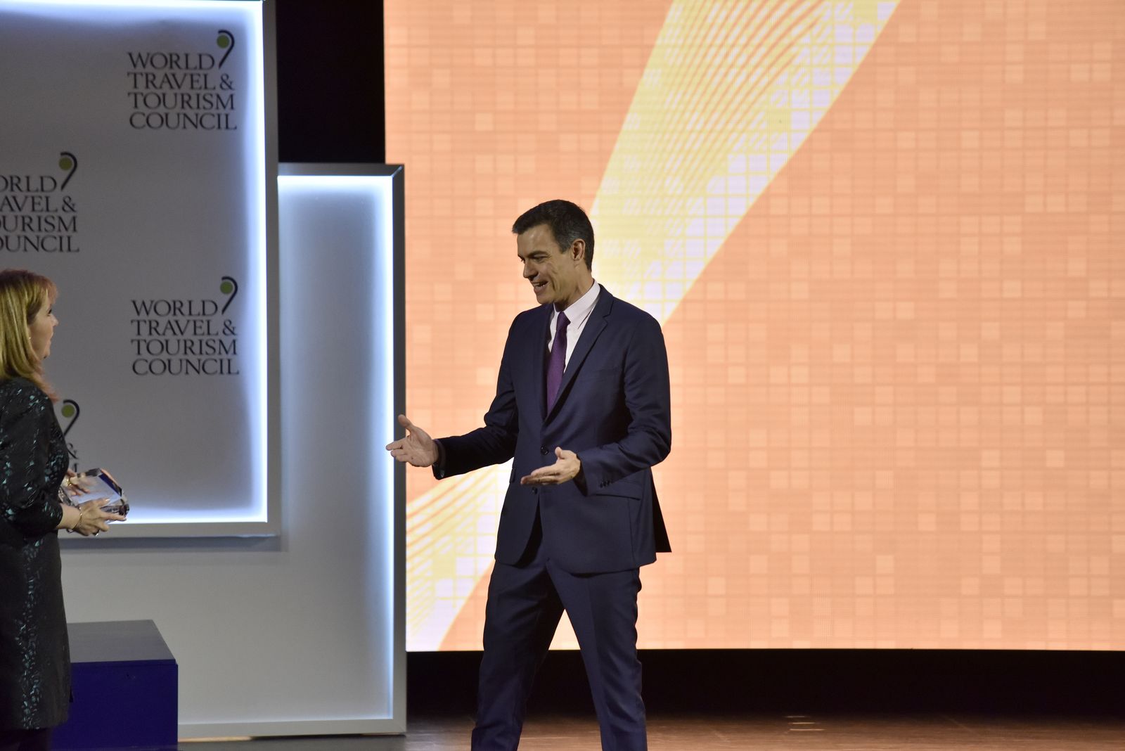 Pedro Sánchez, en la inauguración de la WTTC 2019 Sevilla