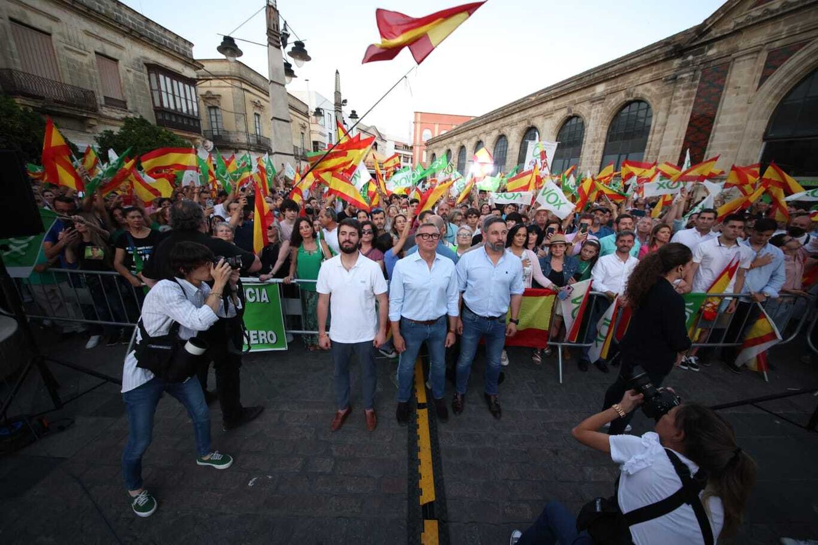 Acto público de Vox en Jerez con Santiago Abascal y Manuel Gavira