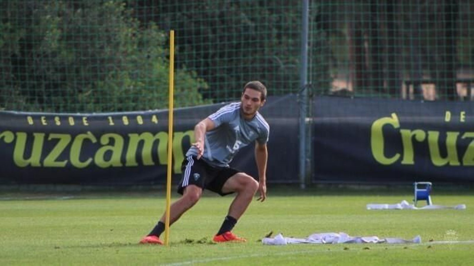 Jovanovic, en una sesión del Cádiz CF