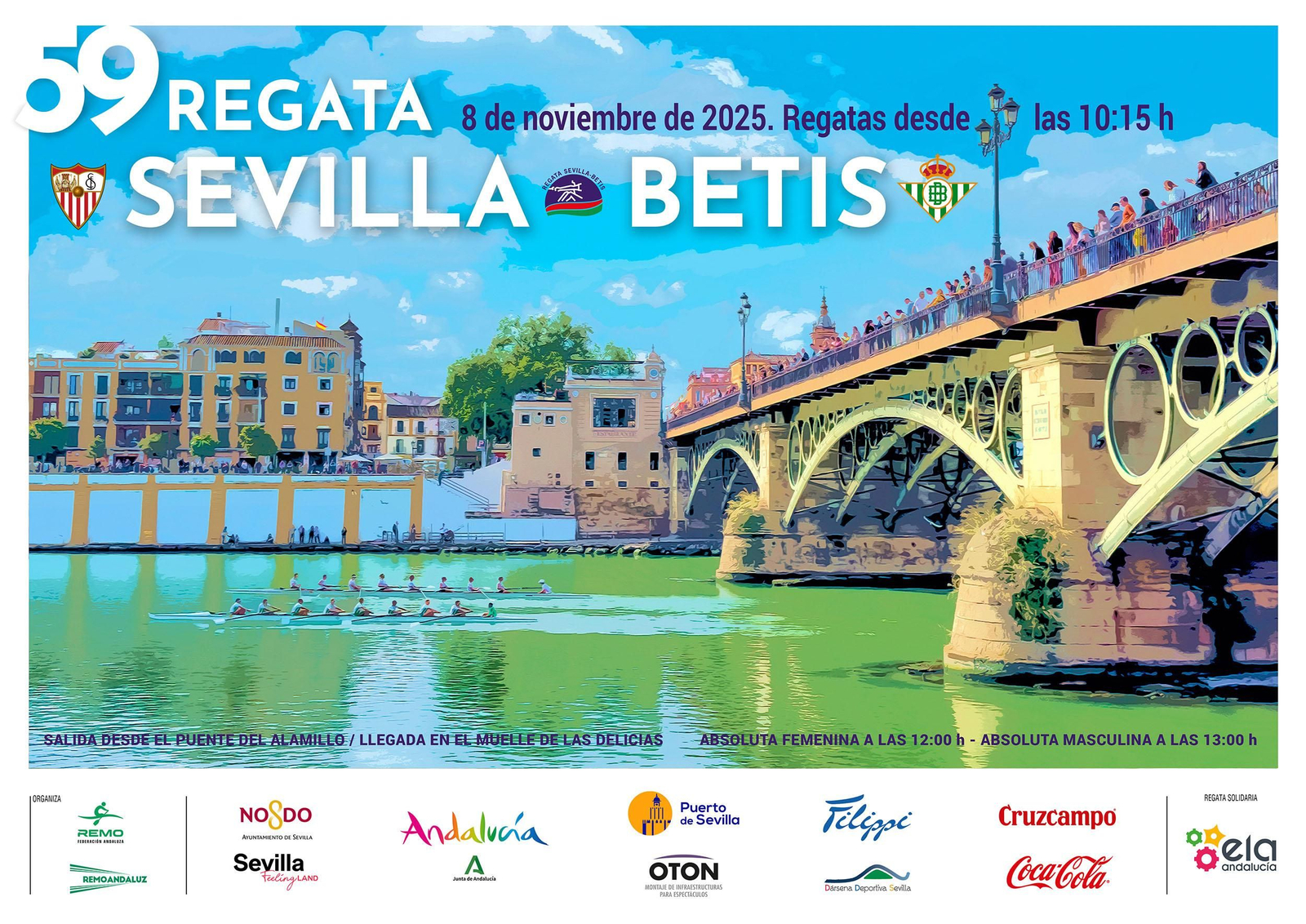 El cartel de la 59 Regata Sevilla Betis.