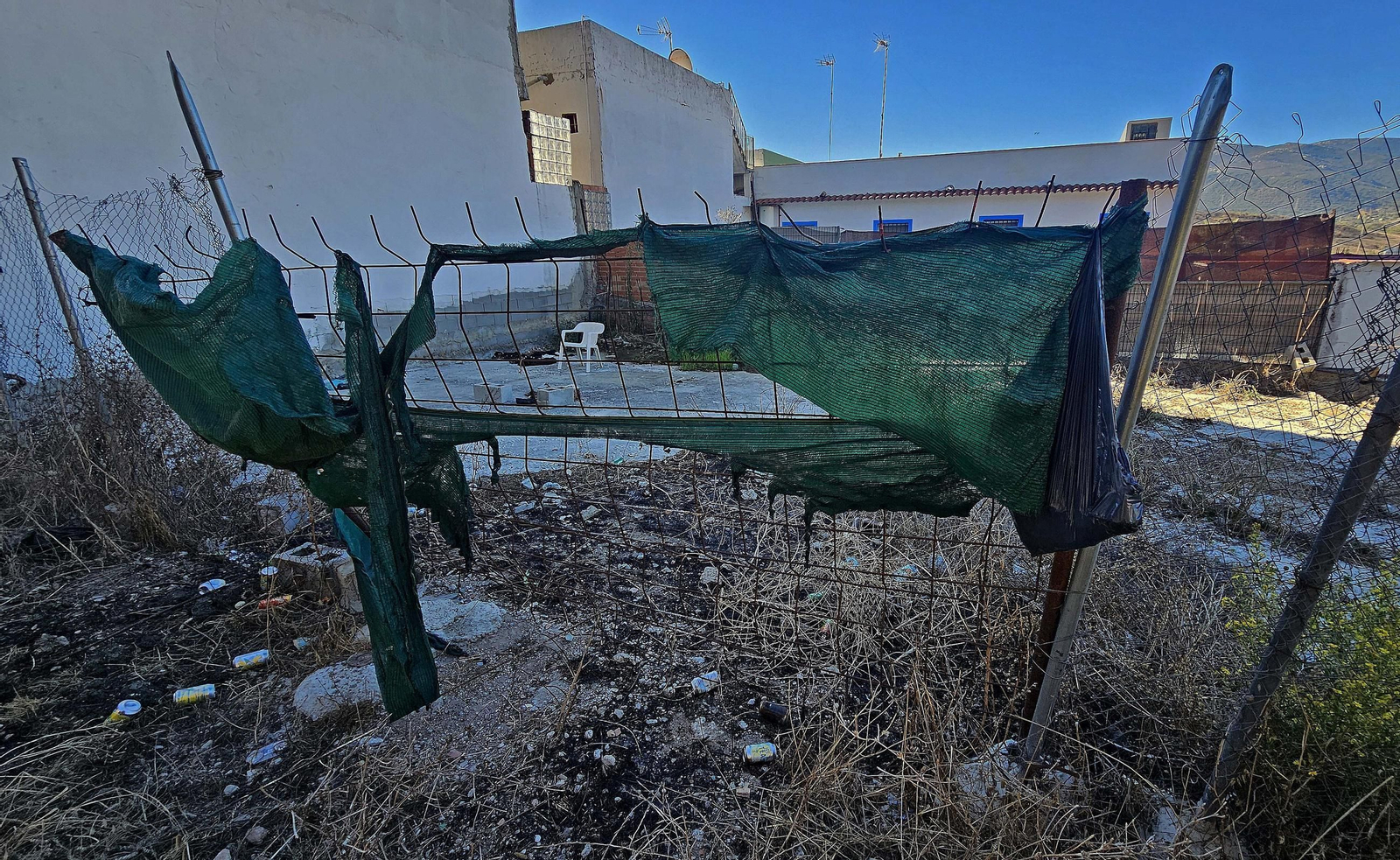 Fotos de los desperfectos de la barriada de La Capelina en Algeciras