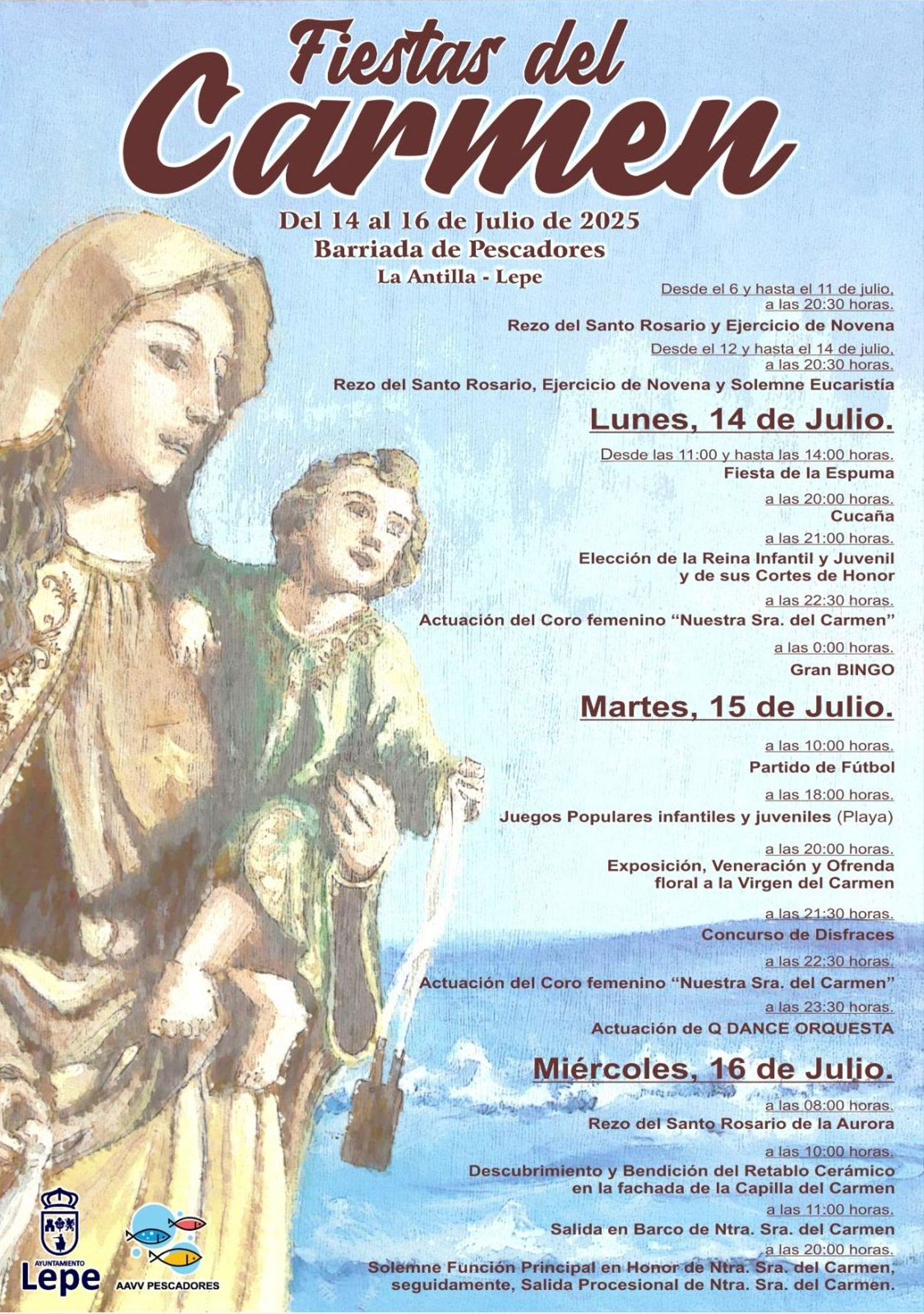 Fiestas del Carmen en La Antilla 2025.