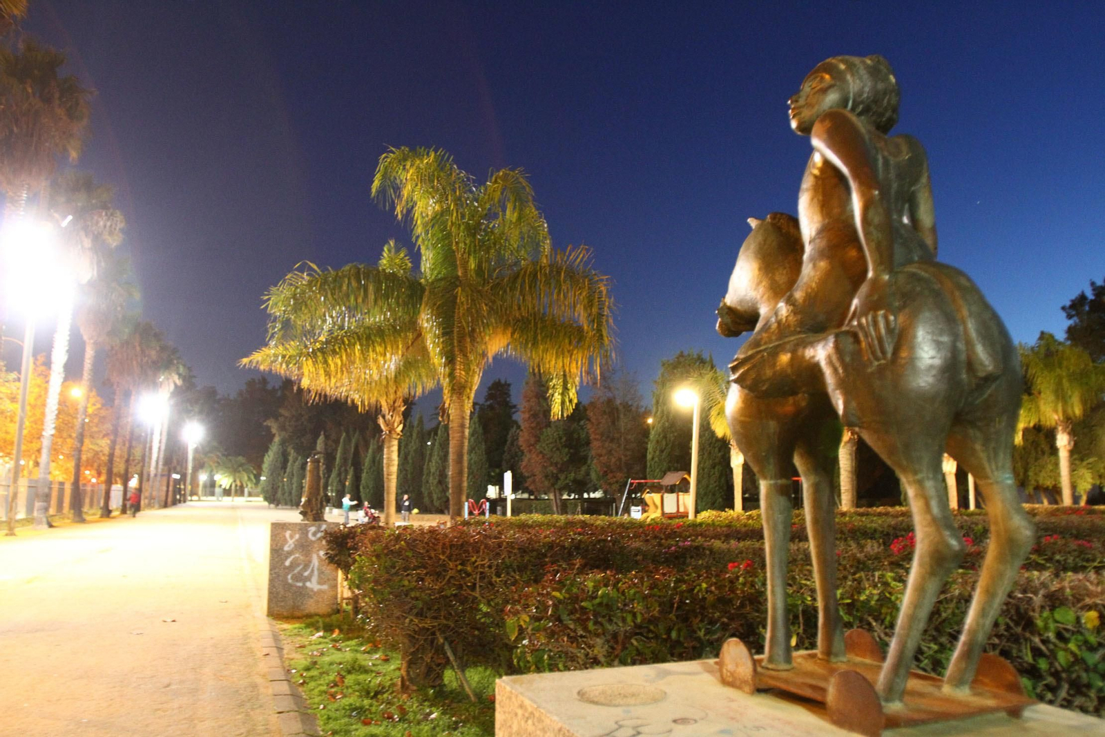 Esculturas en el Parque Zafra.