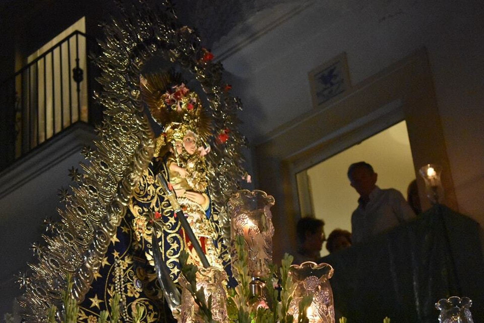 La procesión de la Virgen de la Estrella en Villa del Río, en imágenes