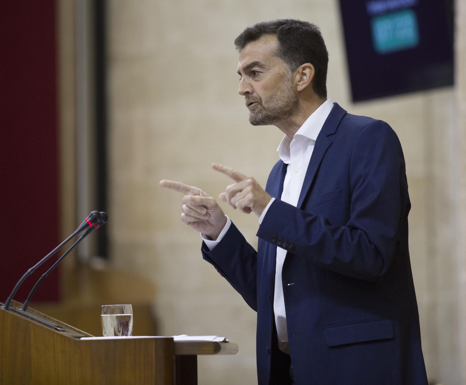 Antonio Maíllo, en un momento de su intervención.