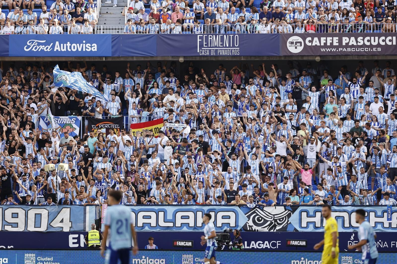 El fondo de La Rosaleda.
