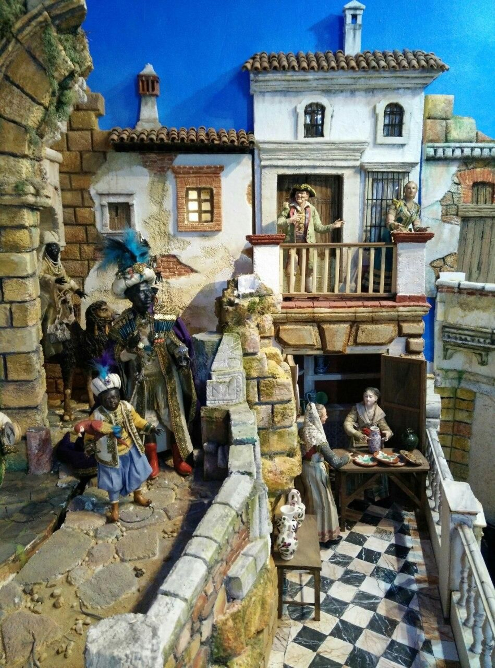 El bello Belén Napolitano traído desde Italia a Cortegana