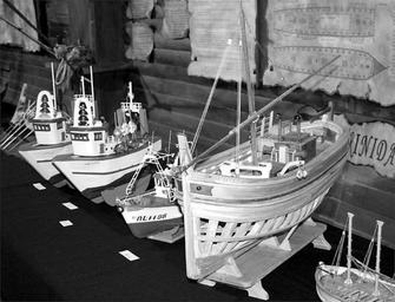 Varias de las maquetas expuestas en la sala museo.