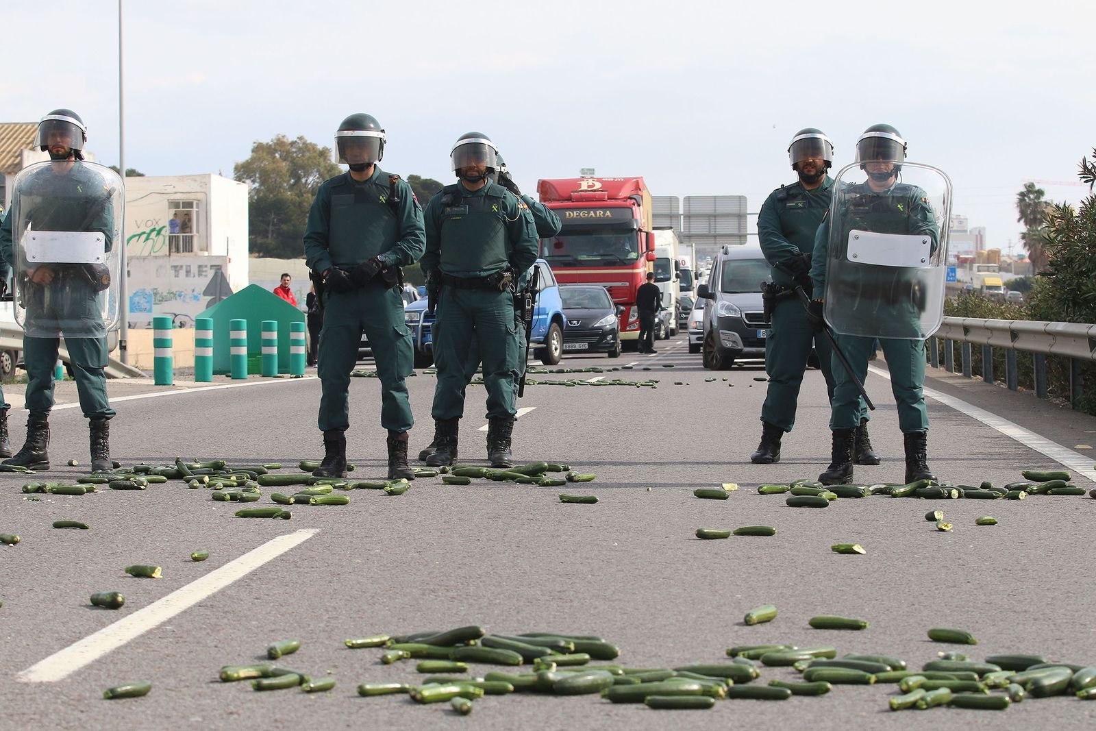 Las imágenes de la manifestación de agricultores