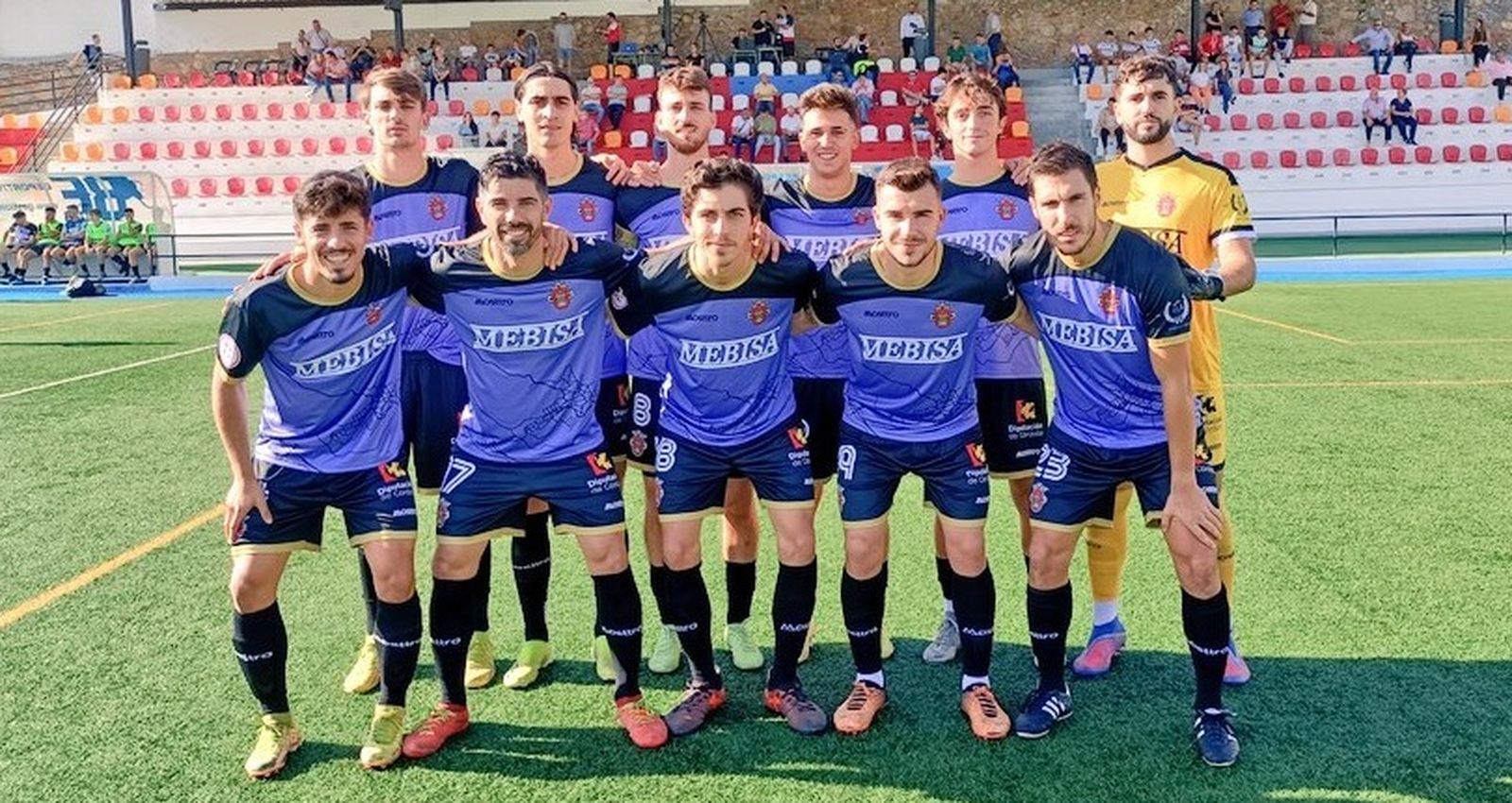 Formación inicial del Atlético Espeleño ante el Ceuta B.