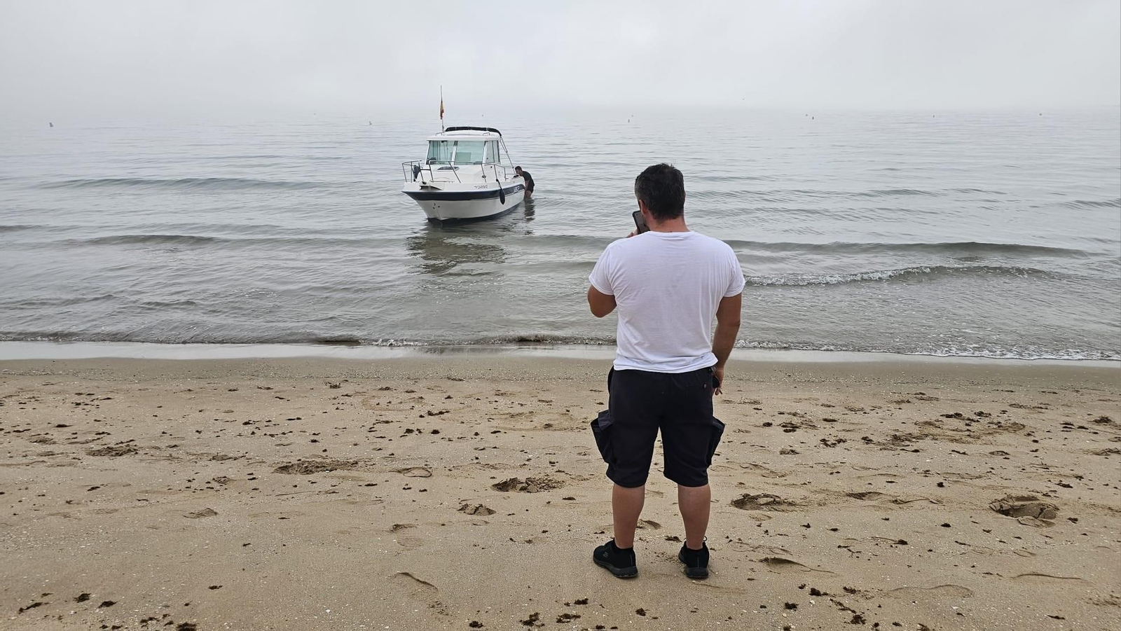 La lancha encontrada en Getares.