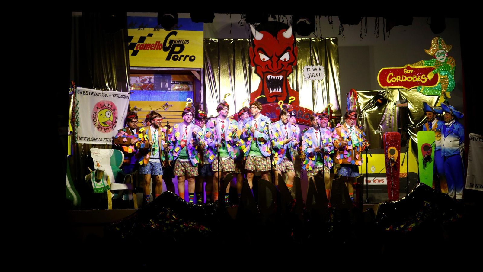 Pregón del Carnaval de Córdoba 2025, a cargo de Daniel Moriana y Antnio García.