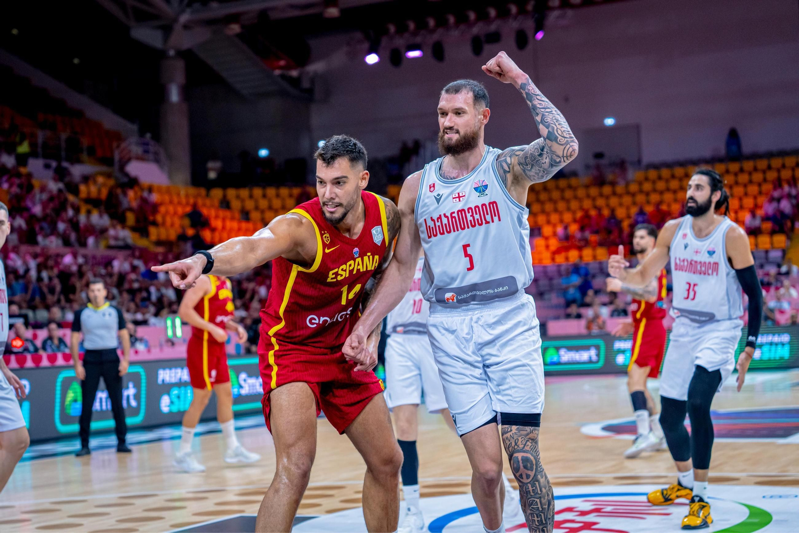 Las fotos del Georgia - España de baloncesto