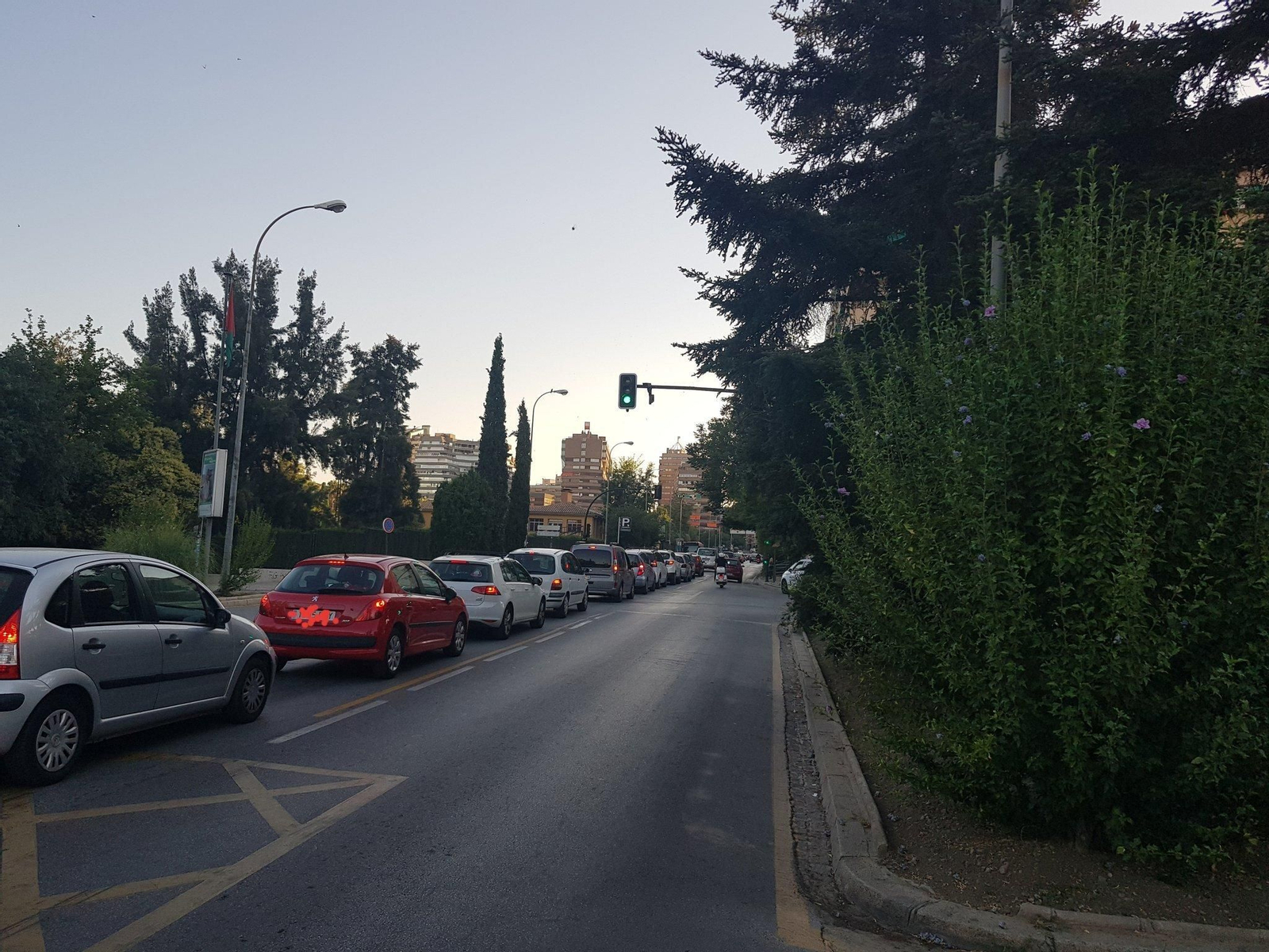 Aspecto de la Avenida Severo Ochoa esta mañana