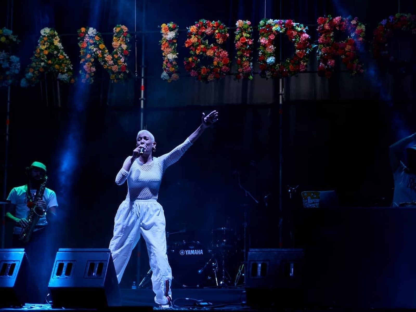 La rapera Eskarnia, en concierto.