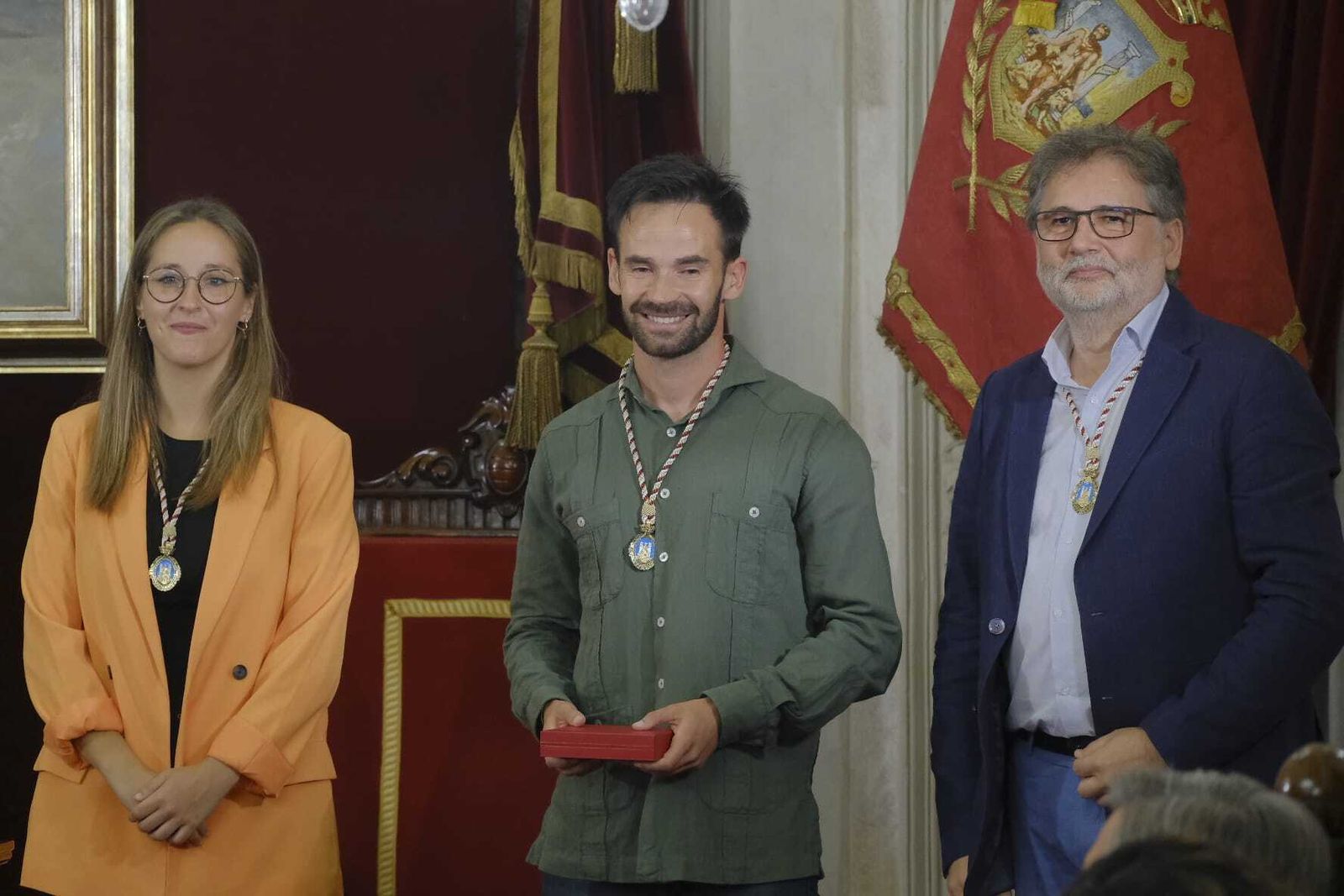 David de la Cruz, tras tomar posesión como concejal del Ayuntamiento de Cádiz.