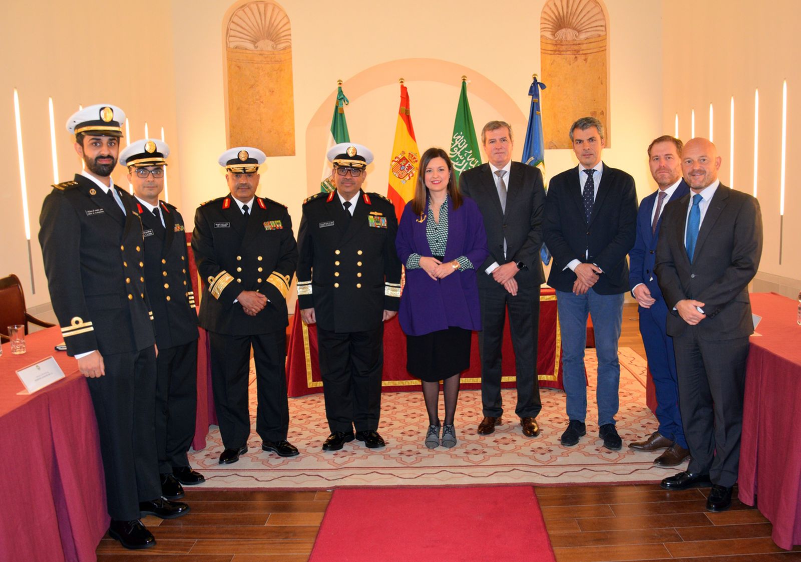 Recepción a las autoridades de la Real Armada Saudí