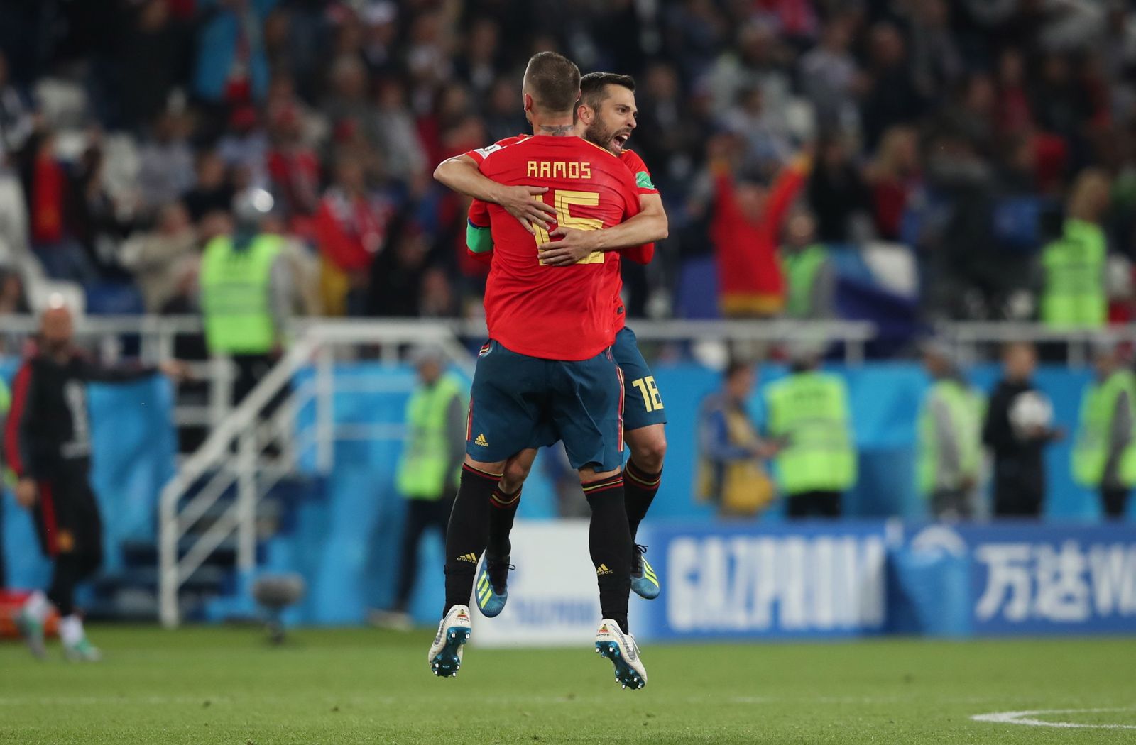 Las imágenes del España-Marruecos