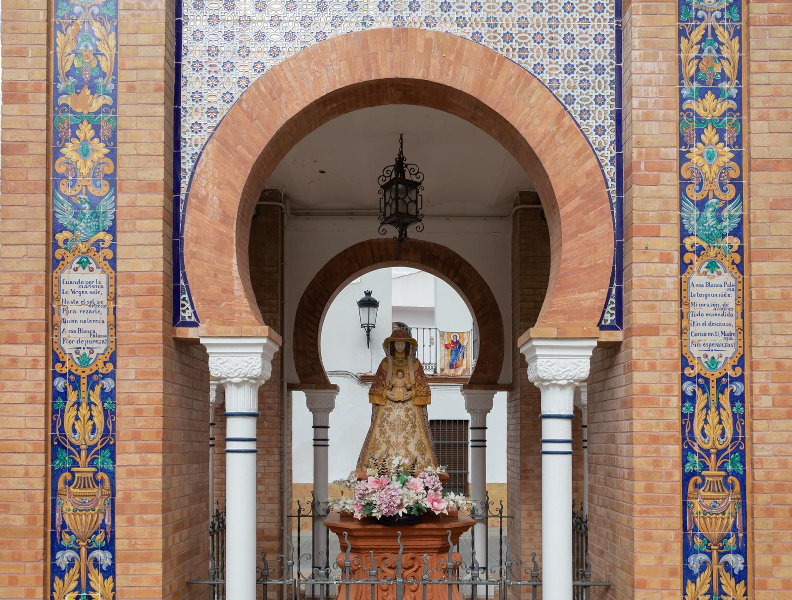 Templete erigido en el municipio de La Palma en honor a la Virgen del Rocío, a iniciativa de Ignacio de Cepeda.